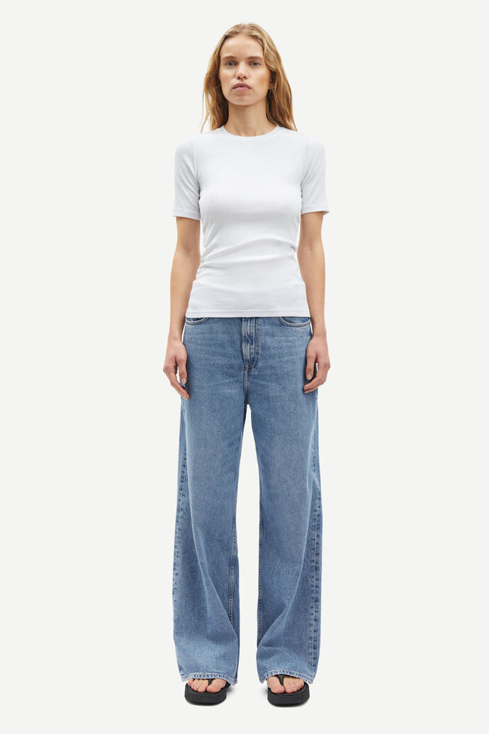 Jean évasé en coton bio | bleu "rebecca jeans 15060 blue moon"