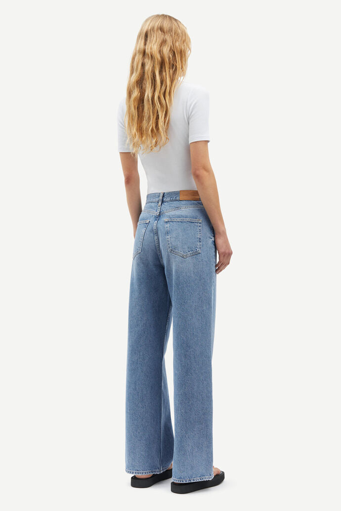 Jean évasé en coton bio | bleu "rebecca jeans 15060 blue moon"