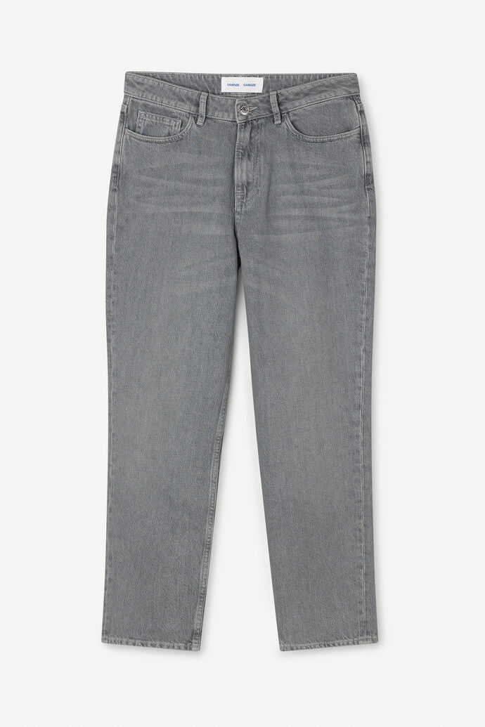 Jean droit en coton bio et recyclé | Gris "susan jeans split mist"
