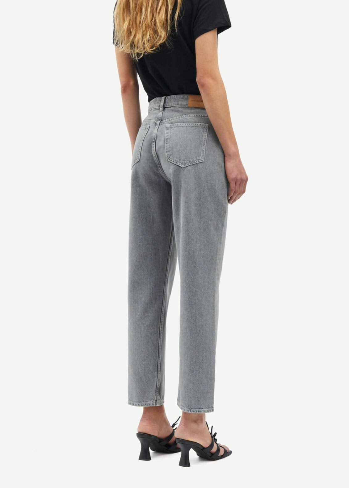 Jean droit en coton bio | gris "marianne jeans 15061 mist"