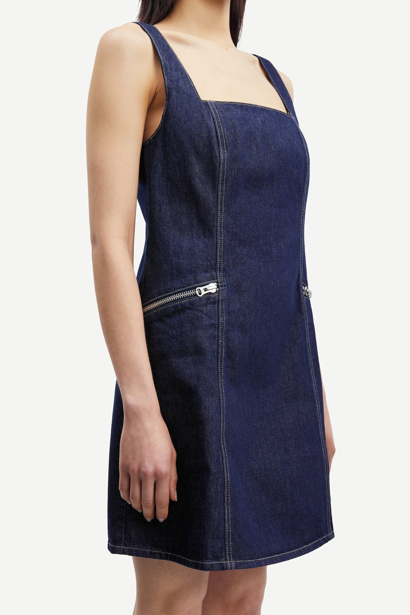 Robe en jean en coton bio | Jean "gaga dress dark lake"