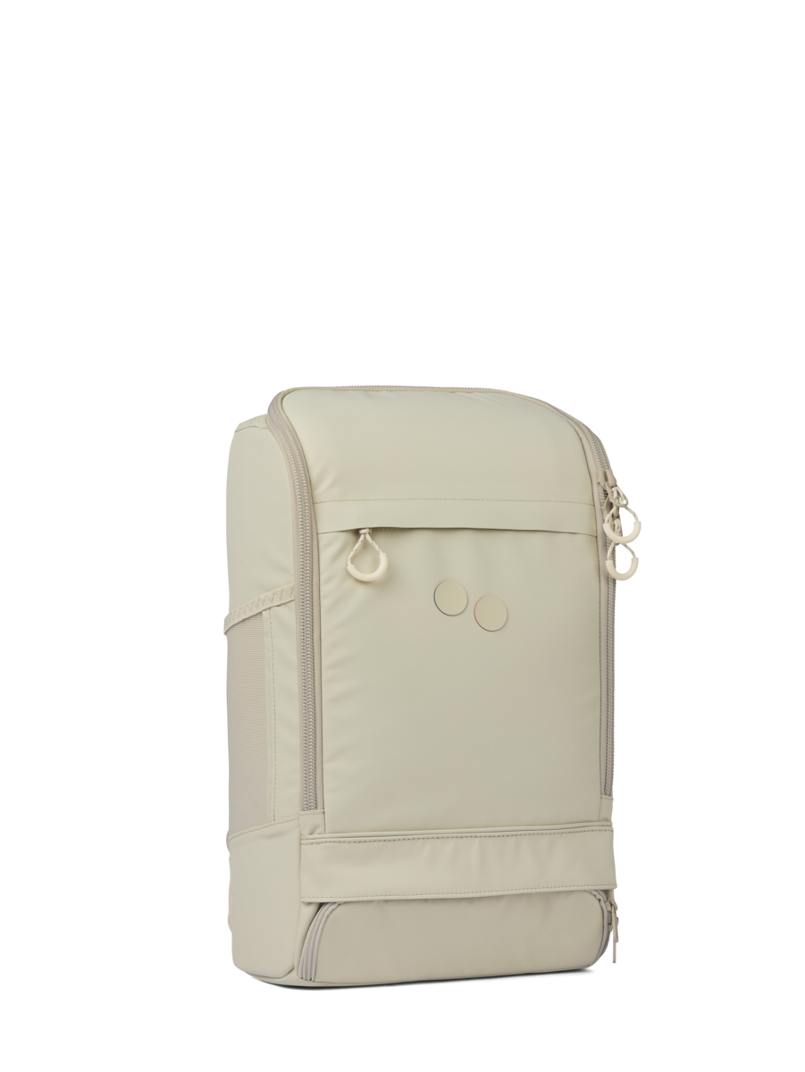 Sac à dos beige en plastique recyclé - Cubik Medium Chalke beige