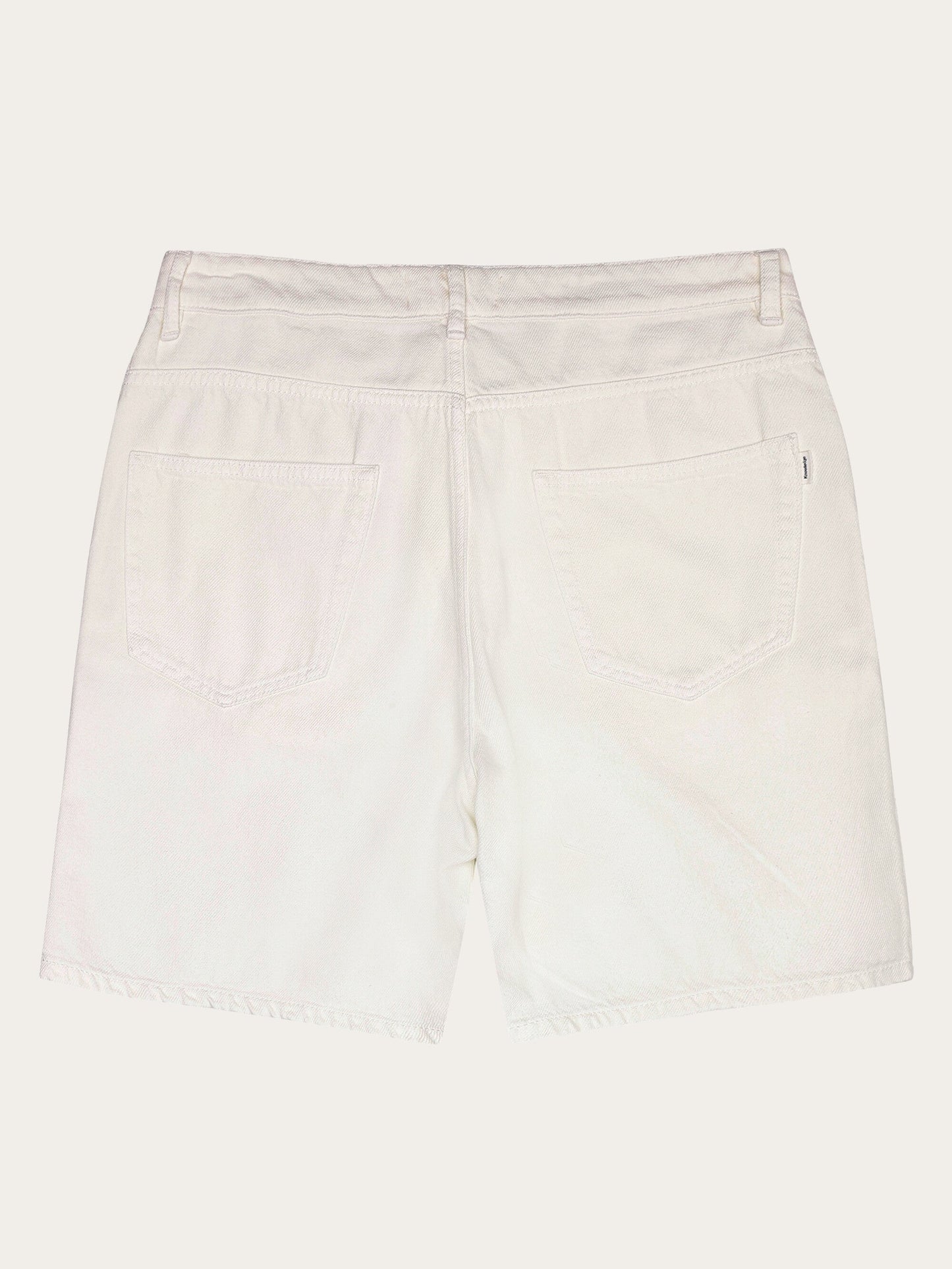Short en coton biologique | blanc "Flint 5-pocket twill shorts - gots/vegan - 1387 egret"