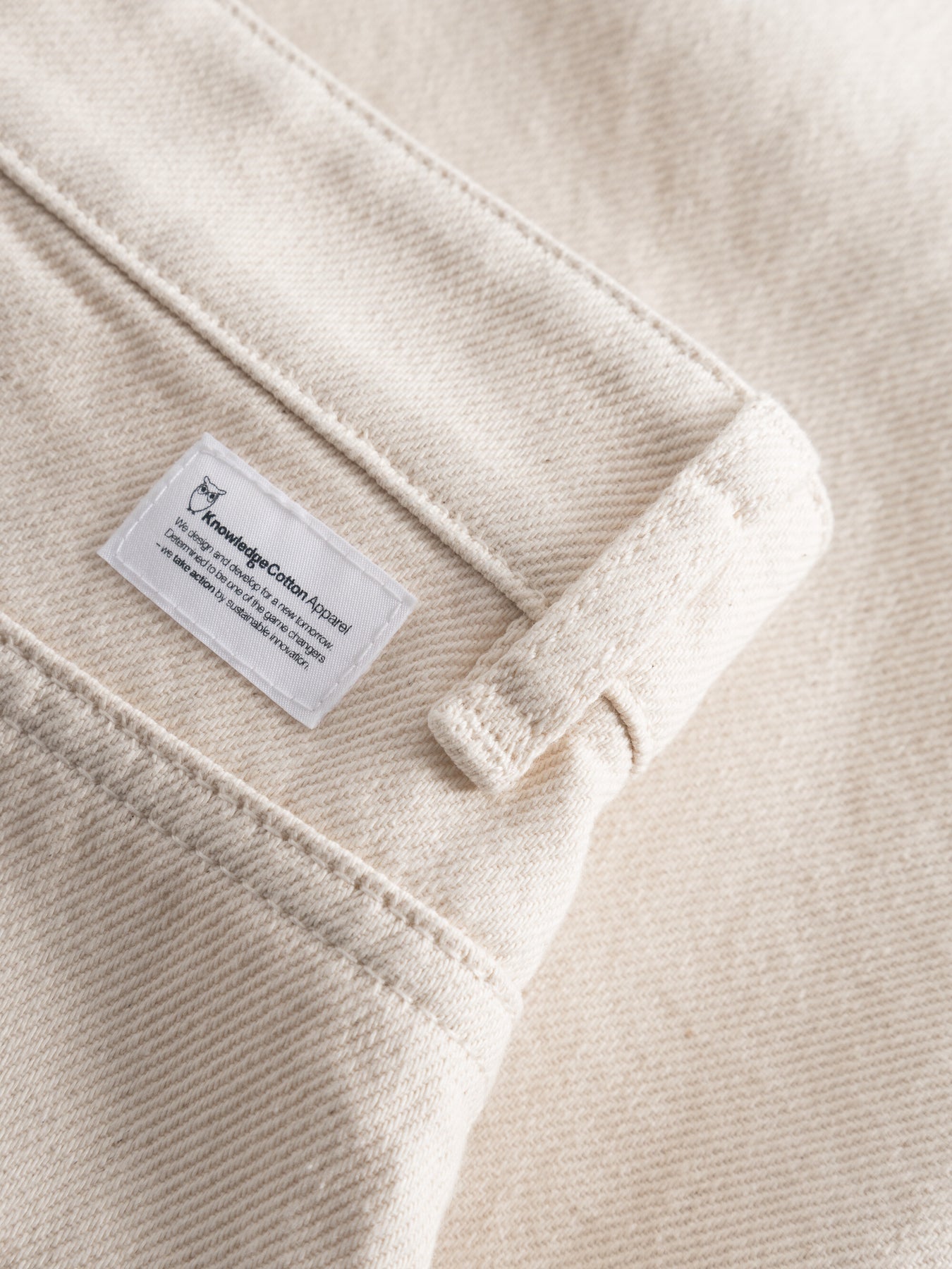 Jean écru en coton bio non teinté - alex 5-pocket twill raw cotton