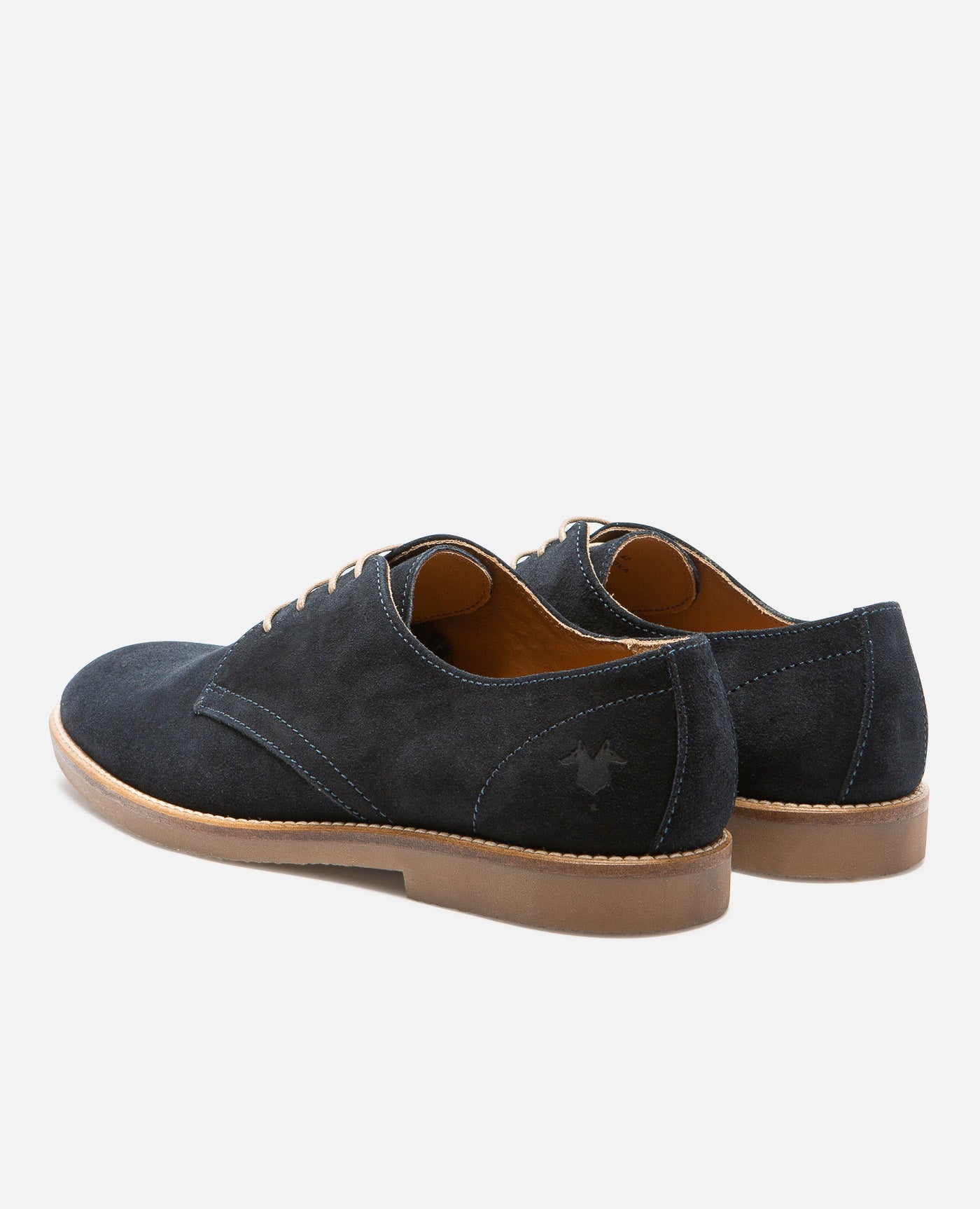 Derbies en croûte de velours certifiée | marine "folk 5 marine"