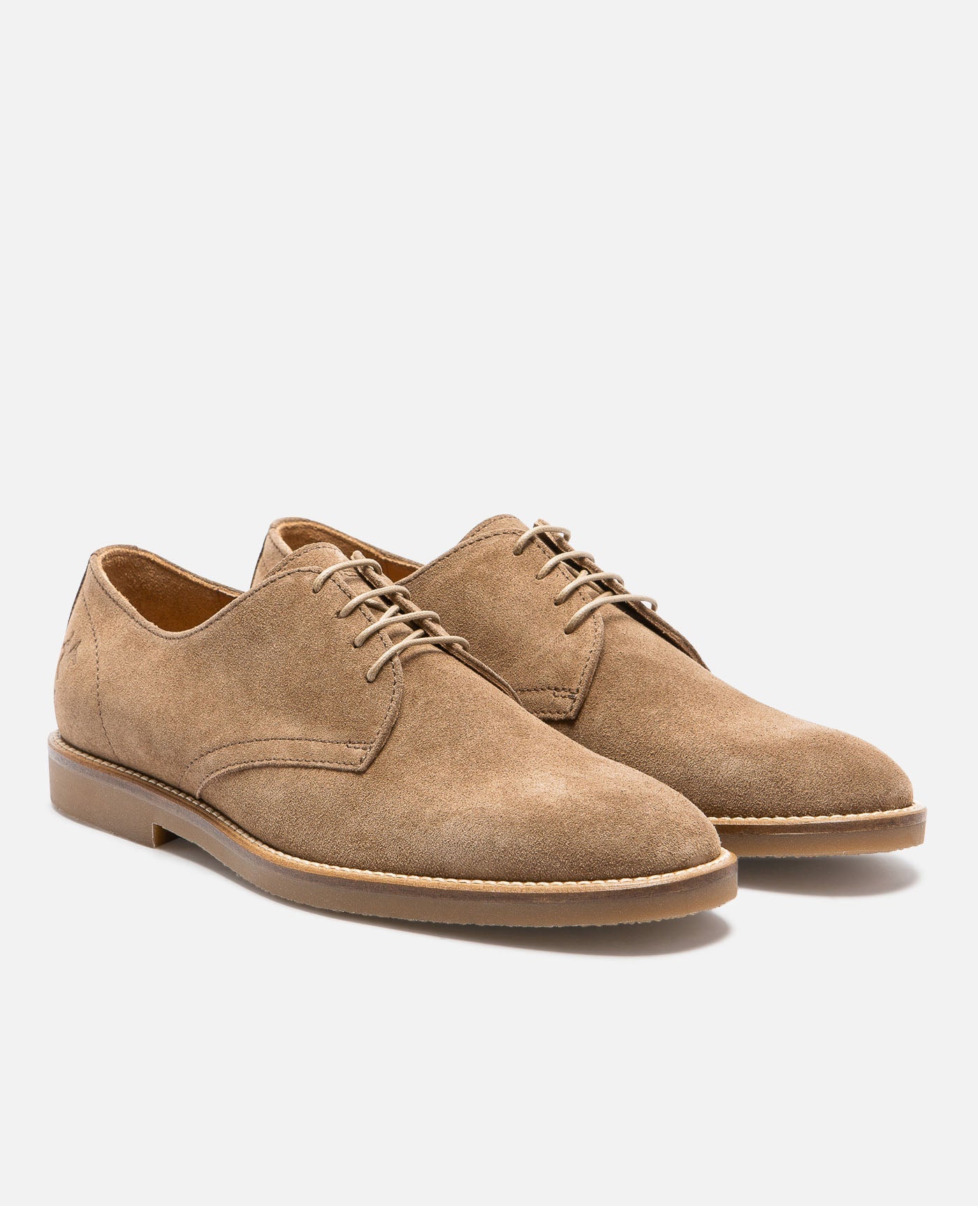 Derbies en croûte de velours certifiée | marron "folk 5 cognac"