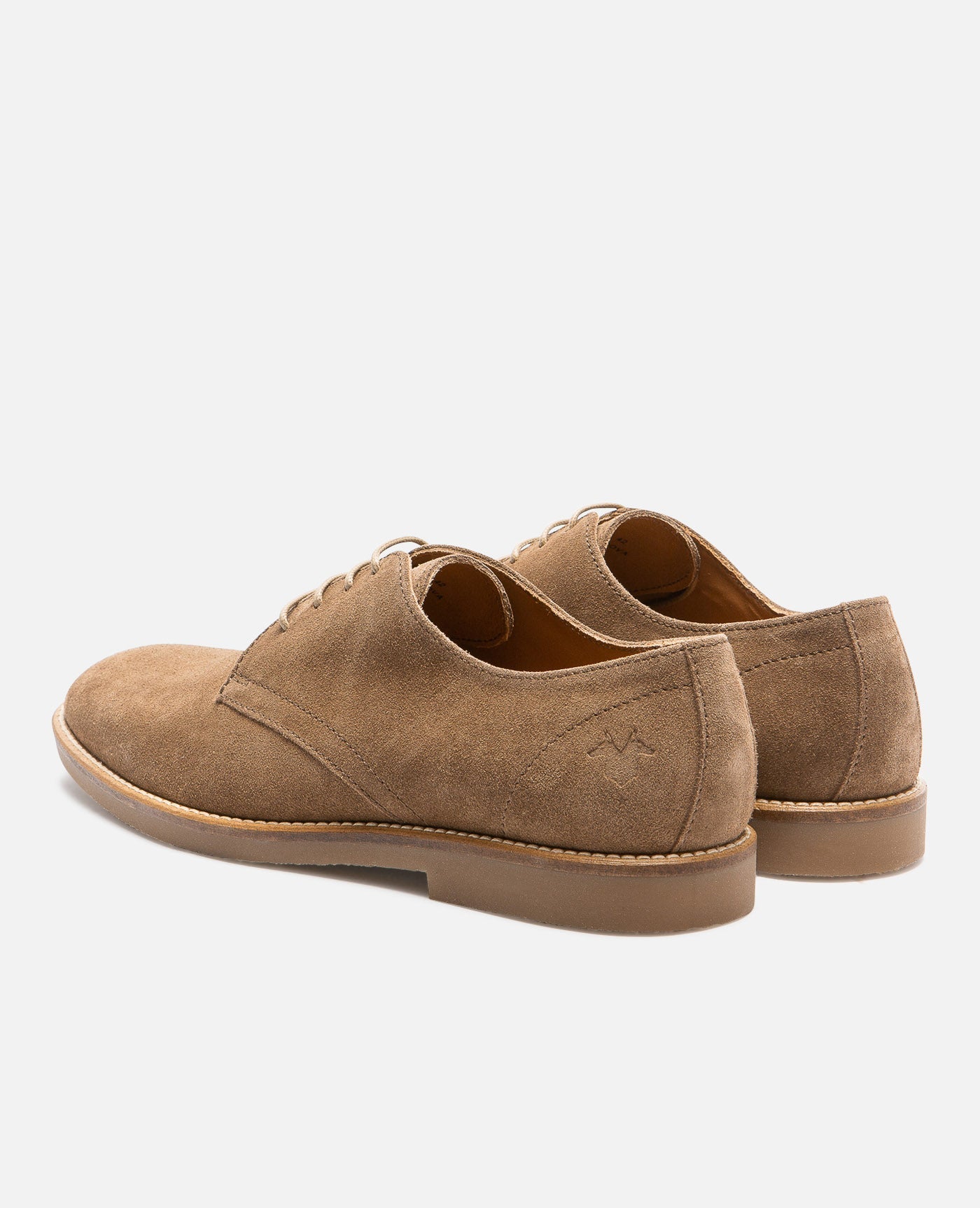 Derbies en croûte de velours certifiée | marron "folk 5 cognac"