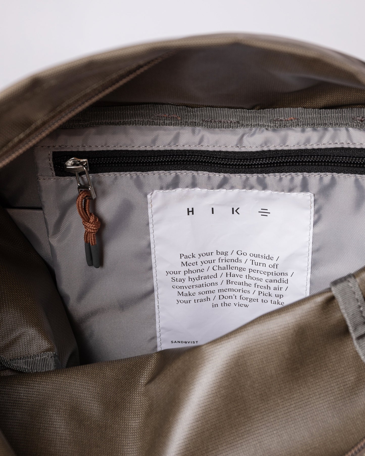 Sac à dos rolltop imperméable en recyclé | Noir et marron "forest hike multi brown"