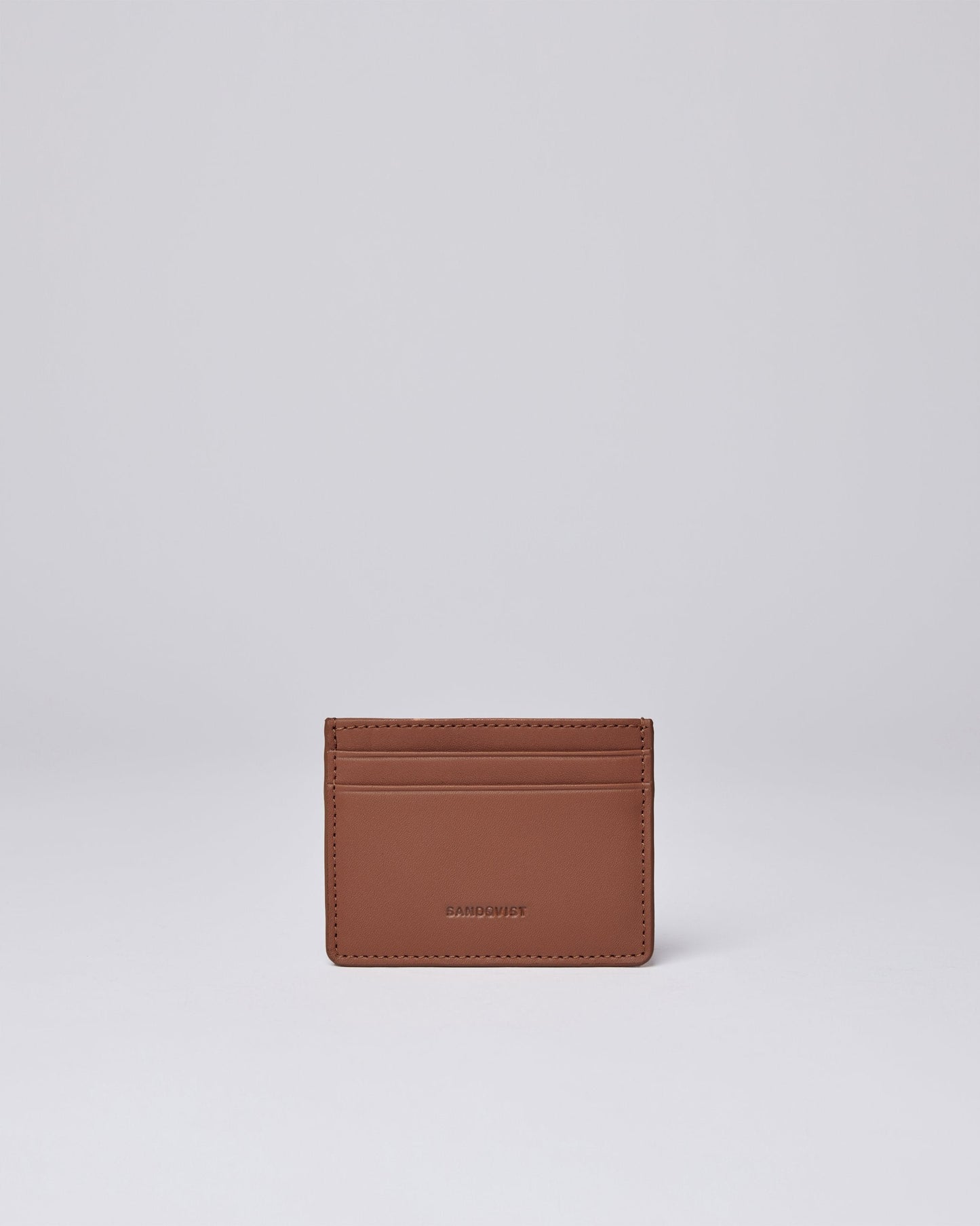 Porte carte en cuir certifié | marron "fred brown"