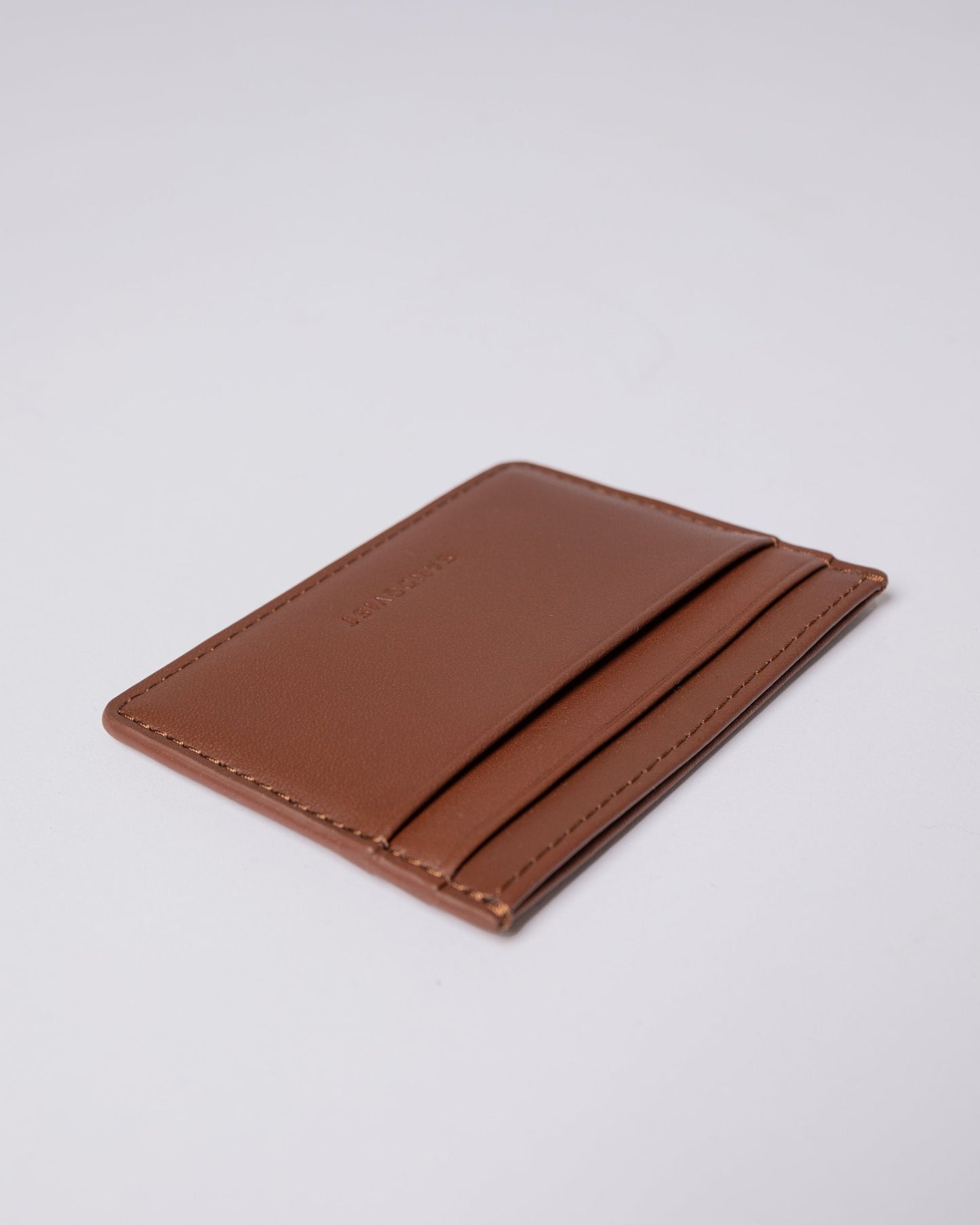 Porte carte en cuir certifié | marron "fred brown"