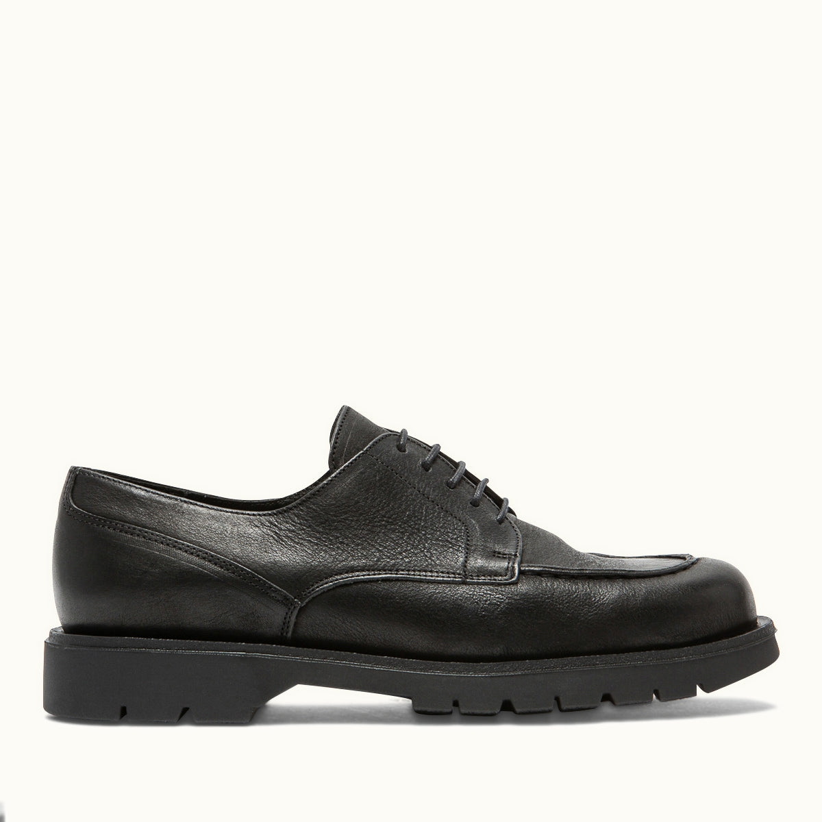Derbies made in France en cuir tannage végétal | Noir "frodan noir vgt"