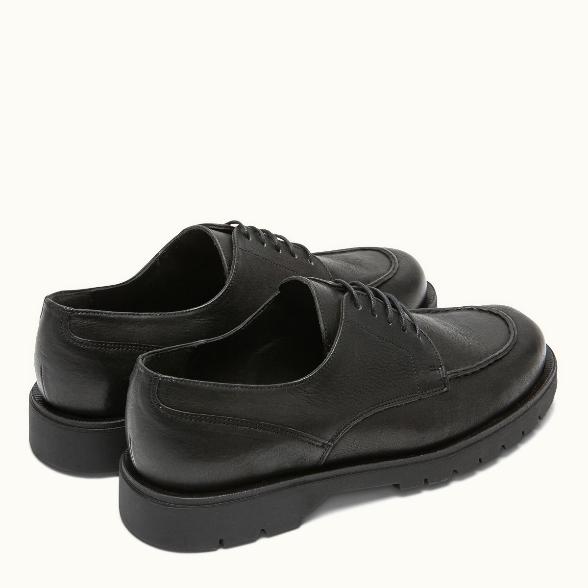 Derbies made in France en cuir tannage végétal | Noir "frodan noir vgt"