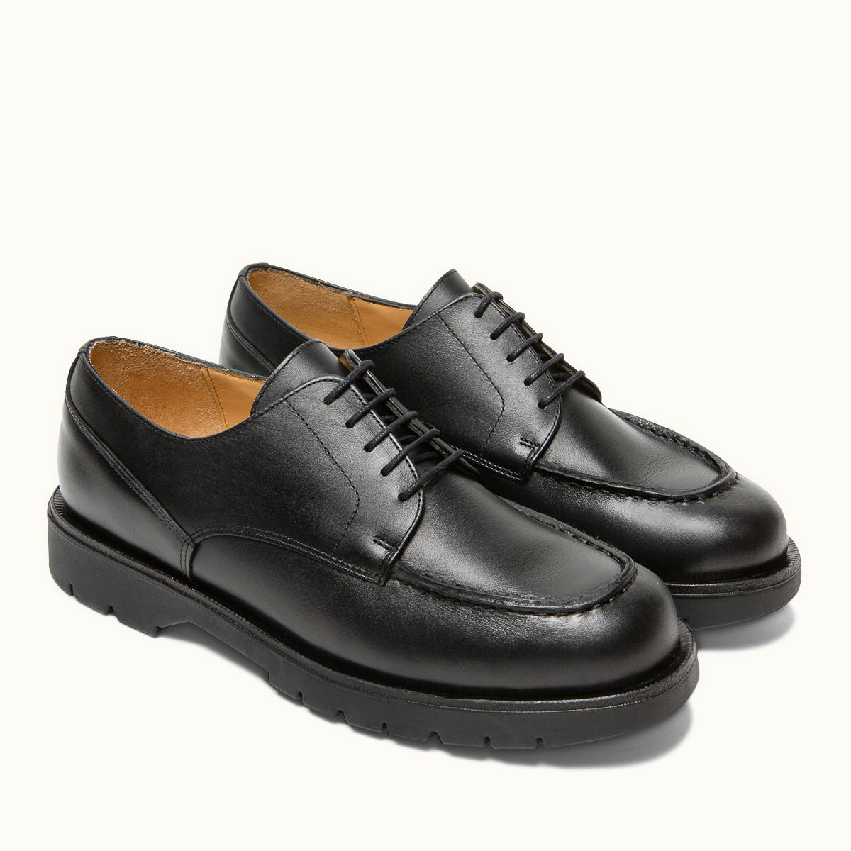 Derbies made in France en cuir certifié | Noir "frodan noir"