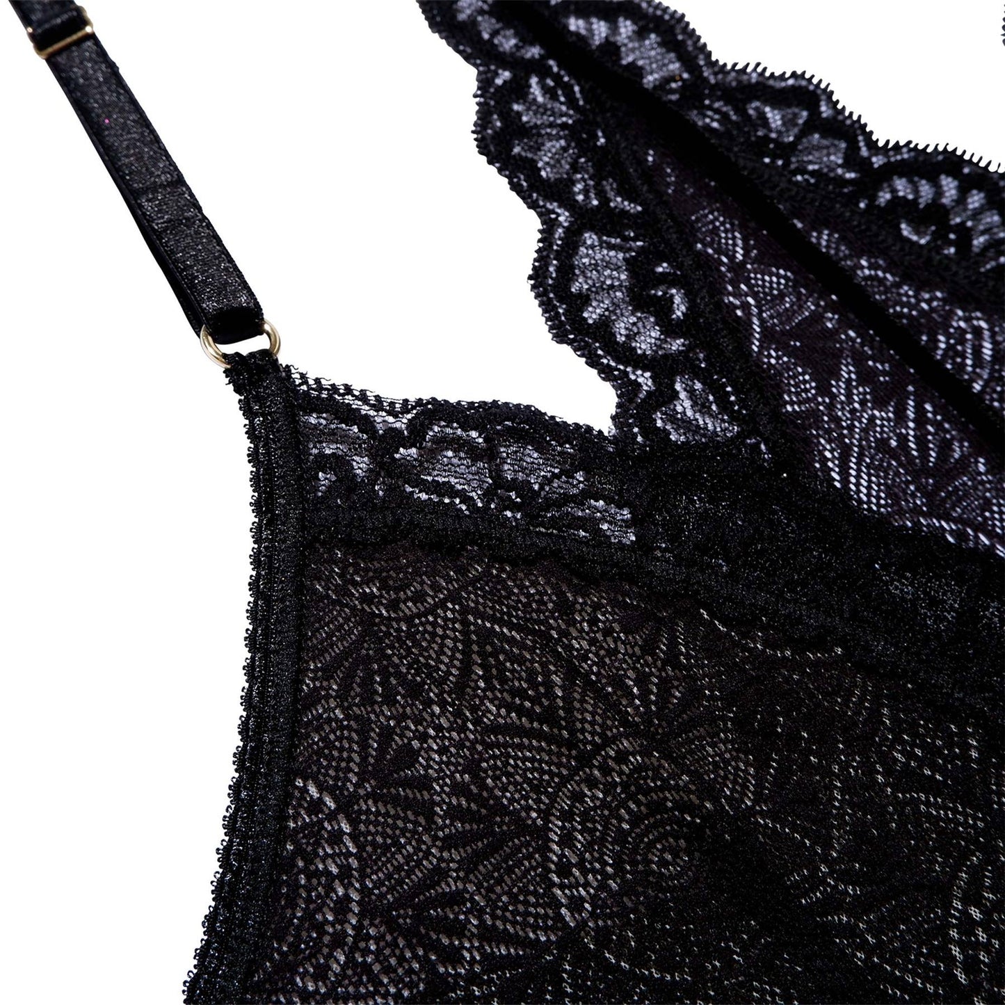 Soutien-gorge noir en dentelle recyclée - fabienne