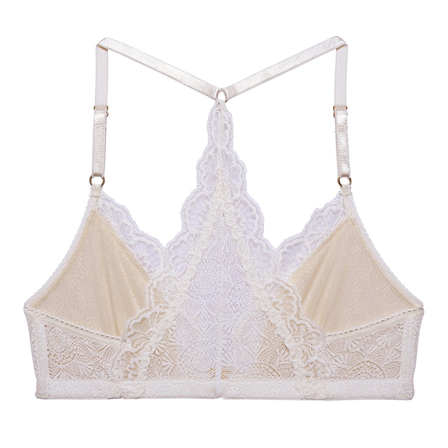 Soutien-gorge blanc en dentelle recyclée - Fabienne