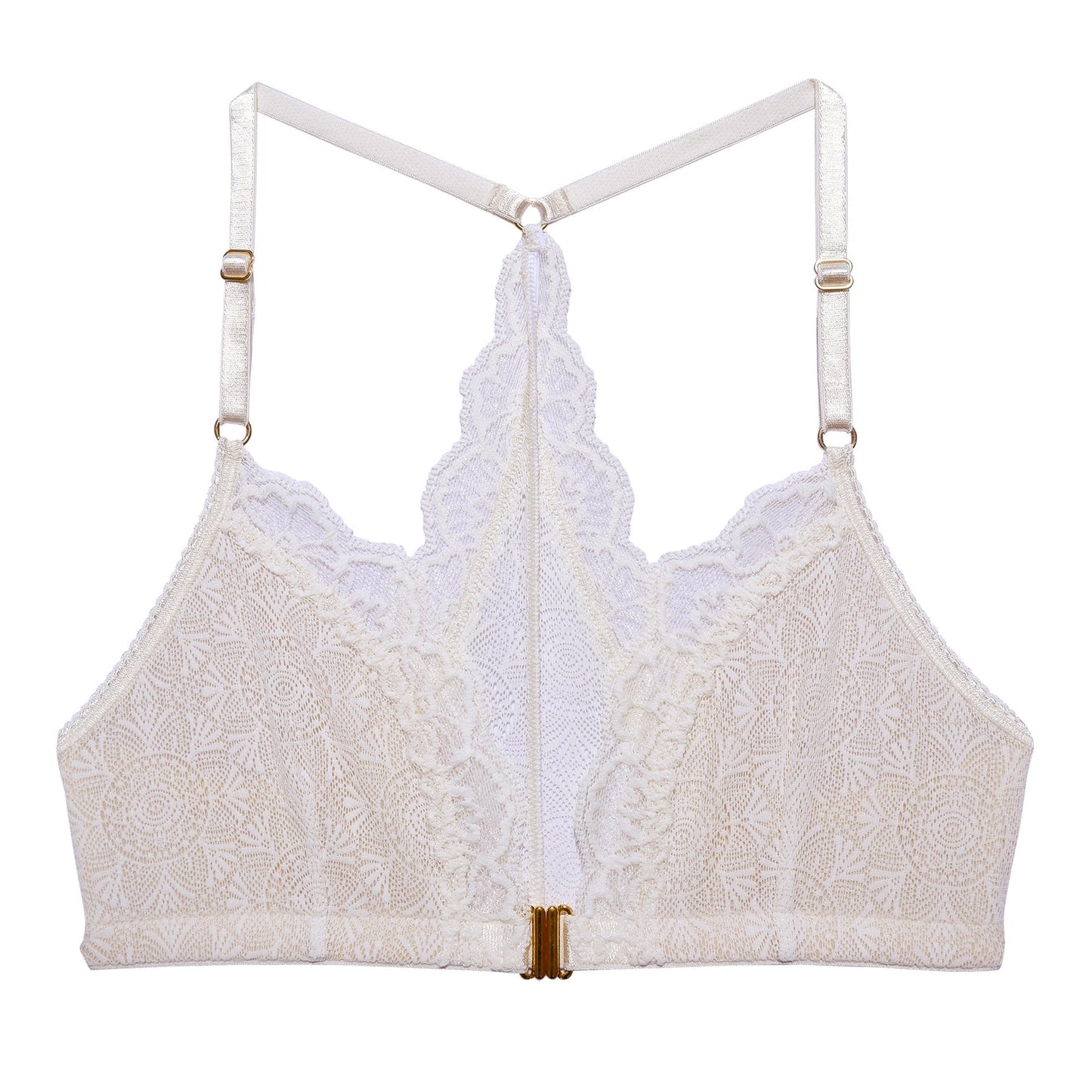 Soutien-gorge blanc en dentelle recyclée - Fabienne