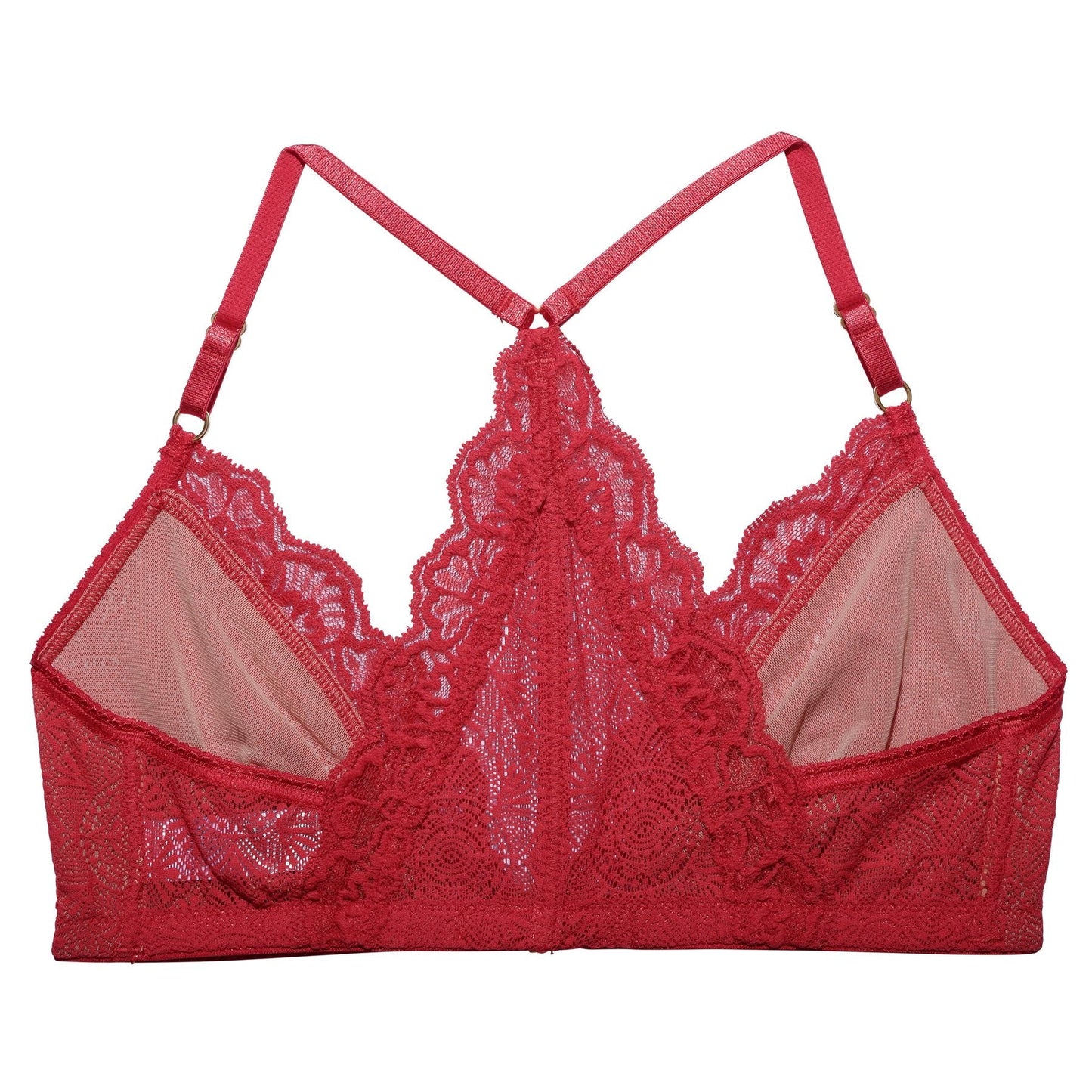 Soutien-gorge rouge dentelle en recyclé - fabienne
