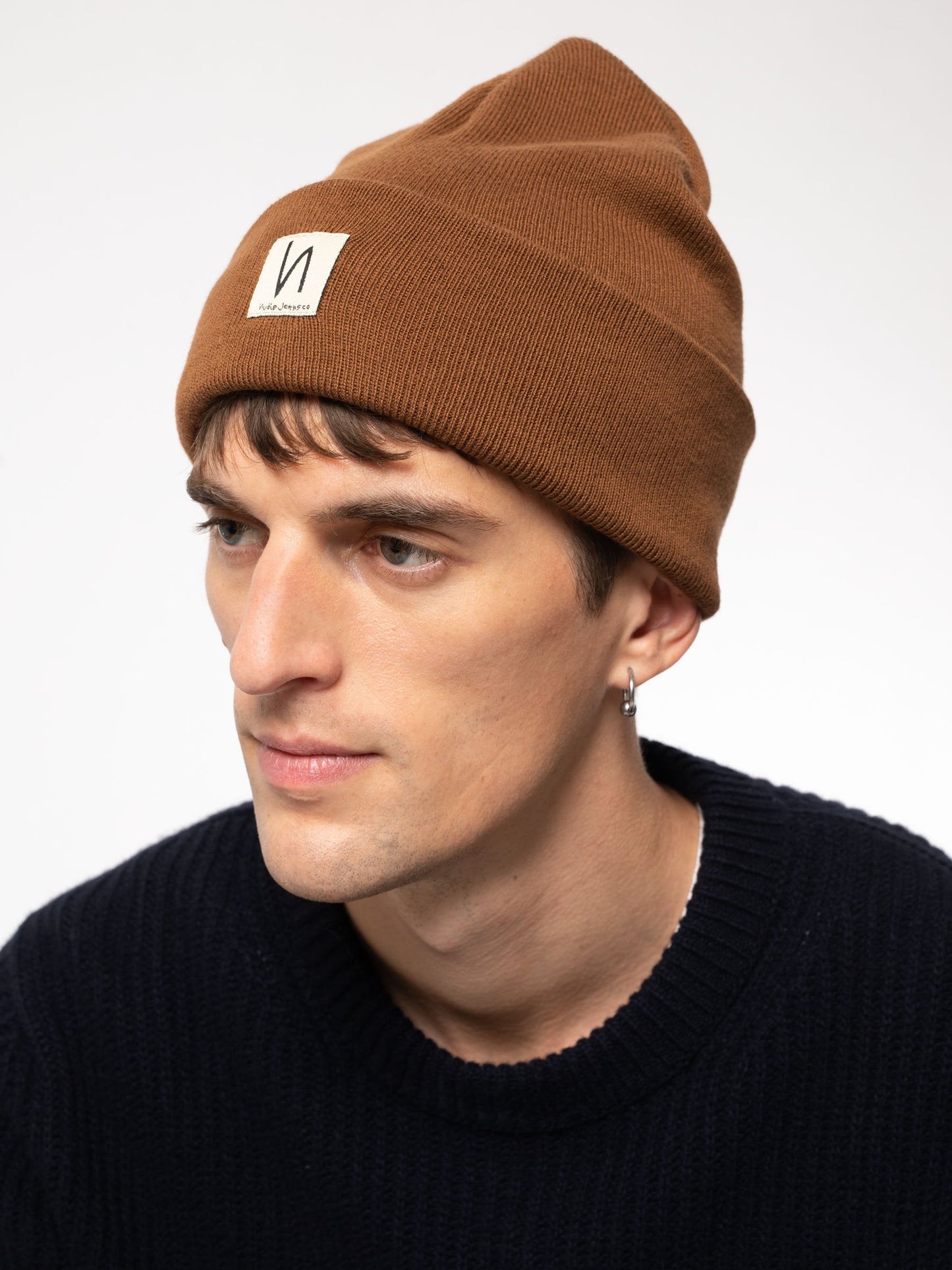 Bonnet camel en coton bio - Falksson Beanie Cinnamon