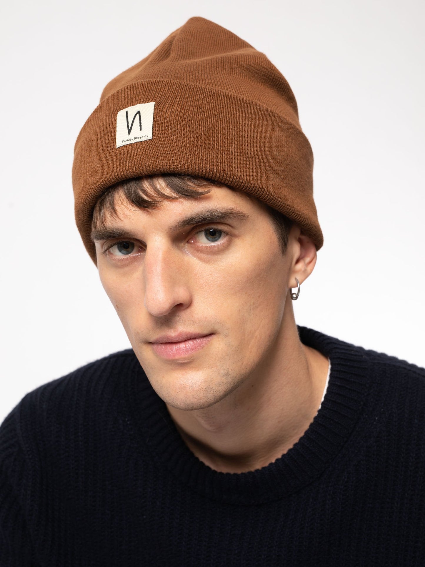 Bonnet camel en coton bio - Falksson Beanie Cinnamon