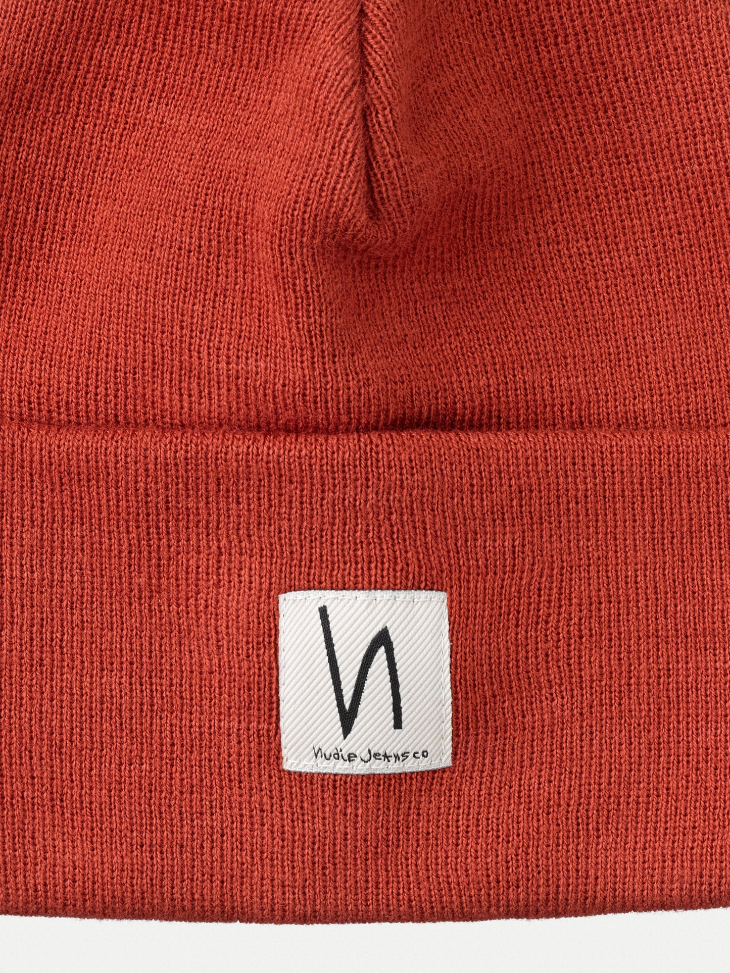 Bonnet rouge en coton bio - Falksson Beanie poppy red