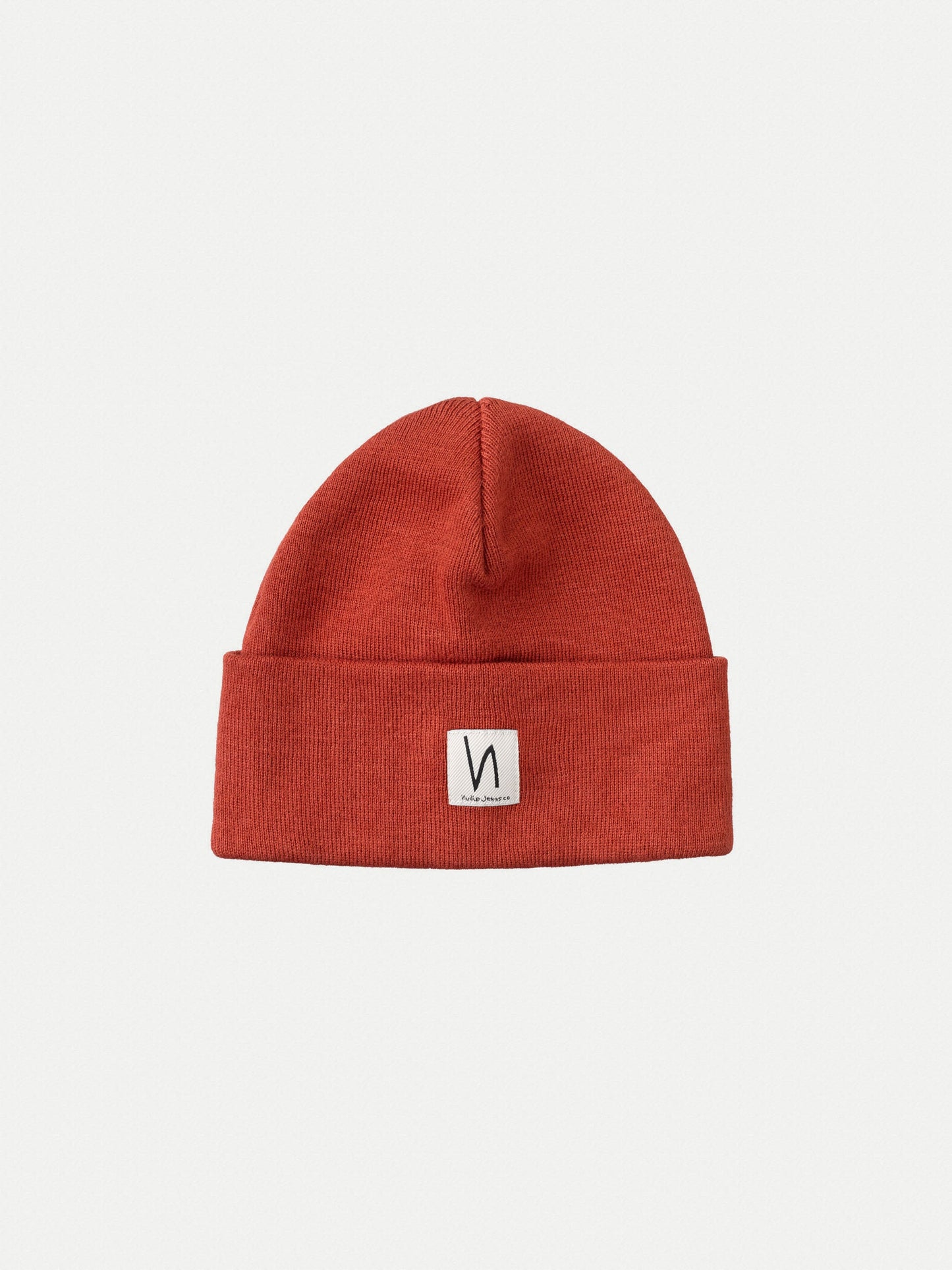 Bonnet rouge en coton bio - Falksson Beanie poppy red