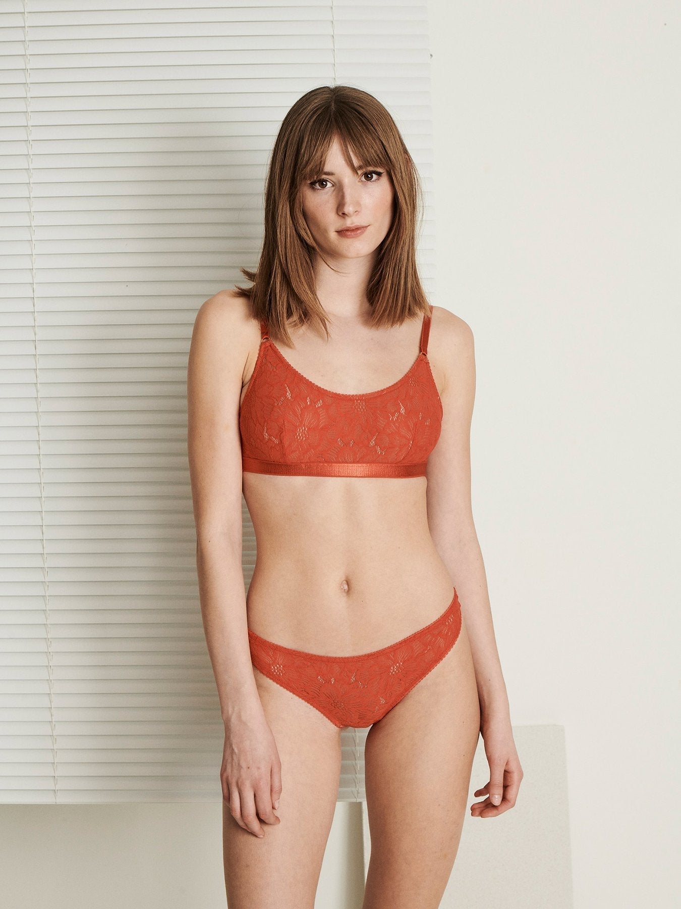 String rouge en recyclé - feline