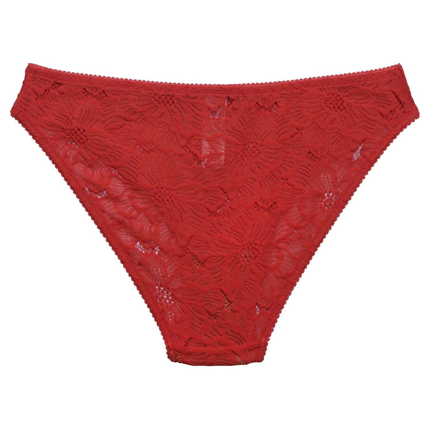 Culotte rouge en dentelle recyclée - feline