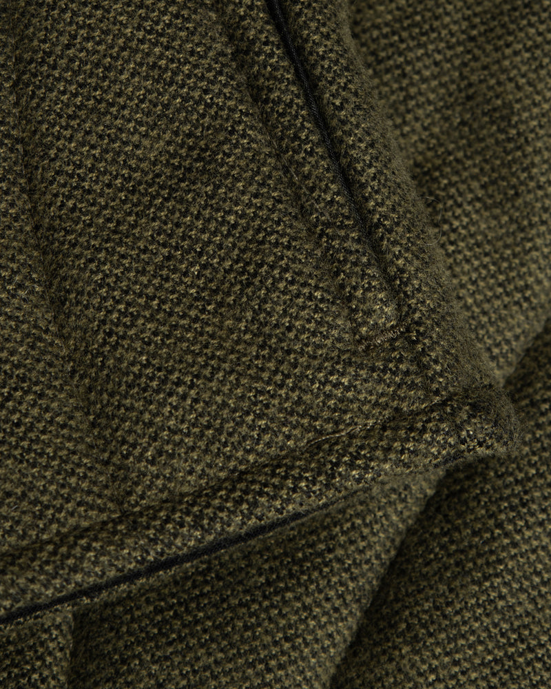 Veste sans manches matelassée flanelle en coton bio | vert "flannel quilt vest - moss green"