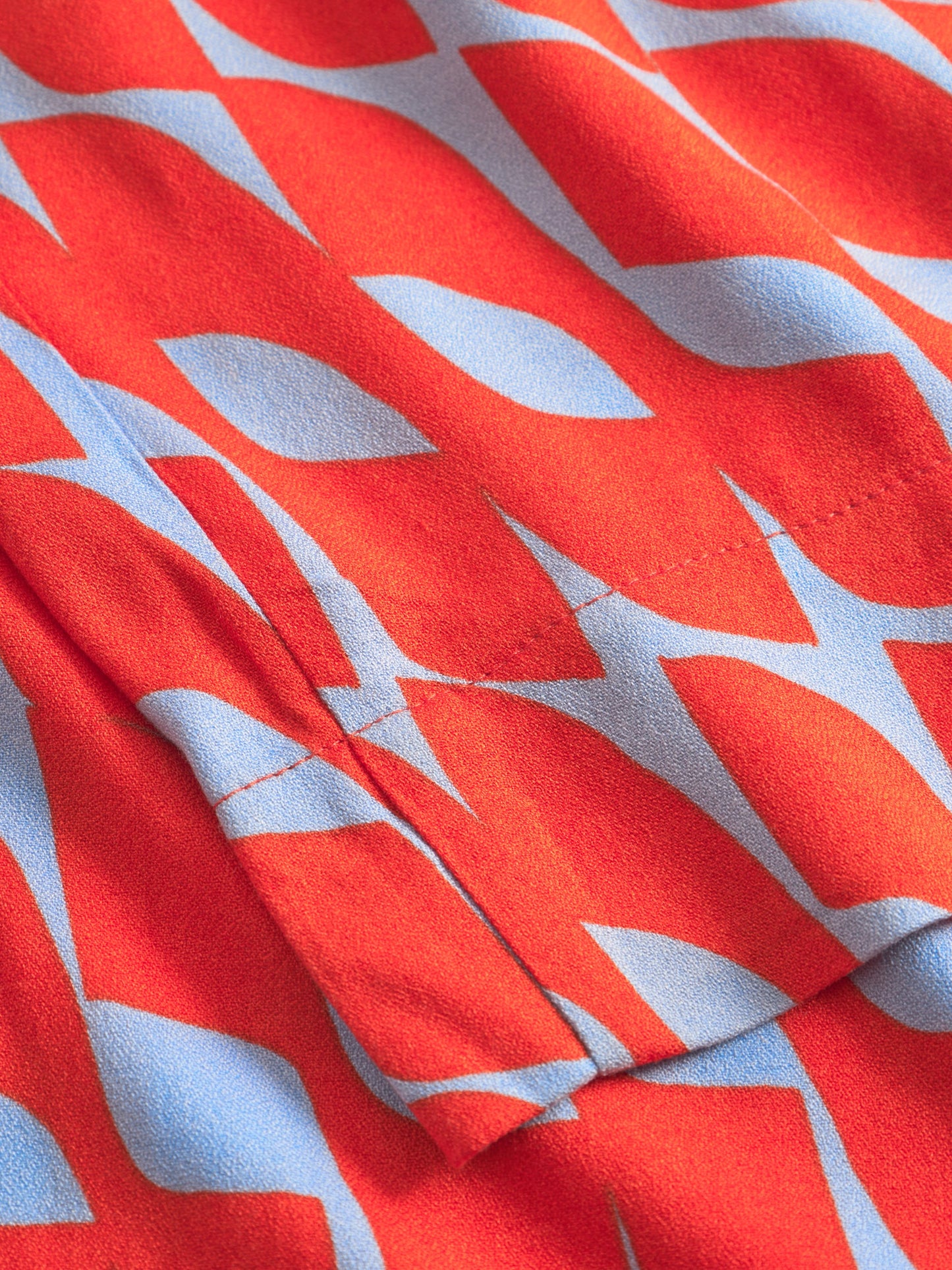 Pantalon ample en ecovero | multicolore "Floating flare palazzo trousers - red"