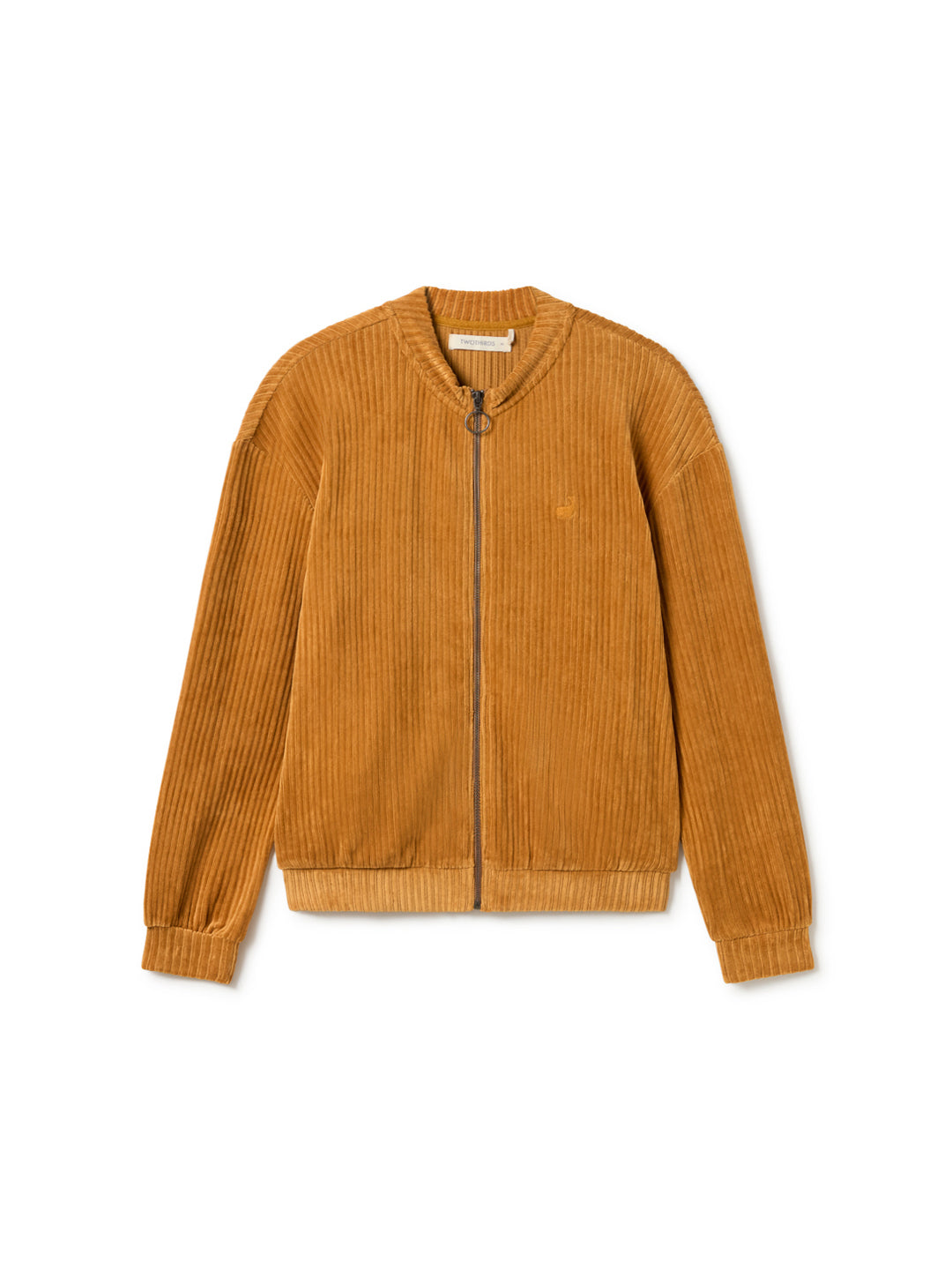 Veste en coton bio et matière recyclée | marron "fram zip sweatshirt golden brown"