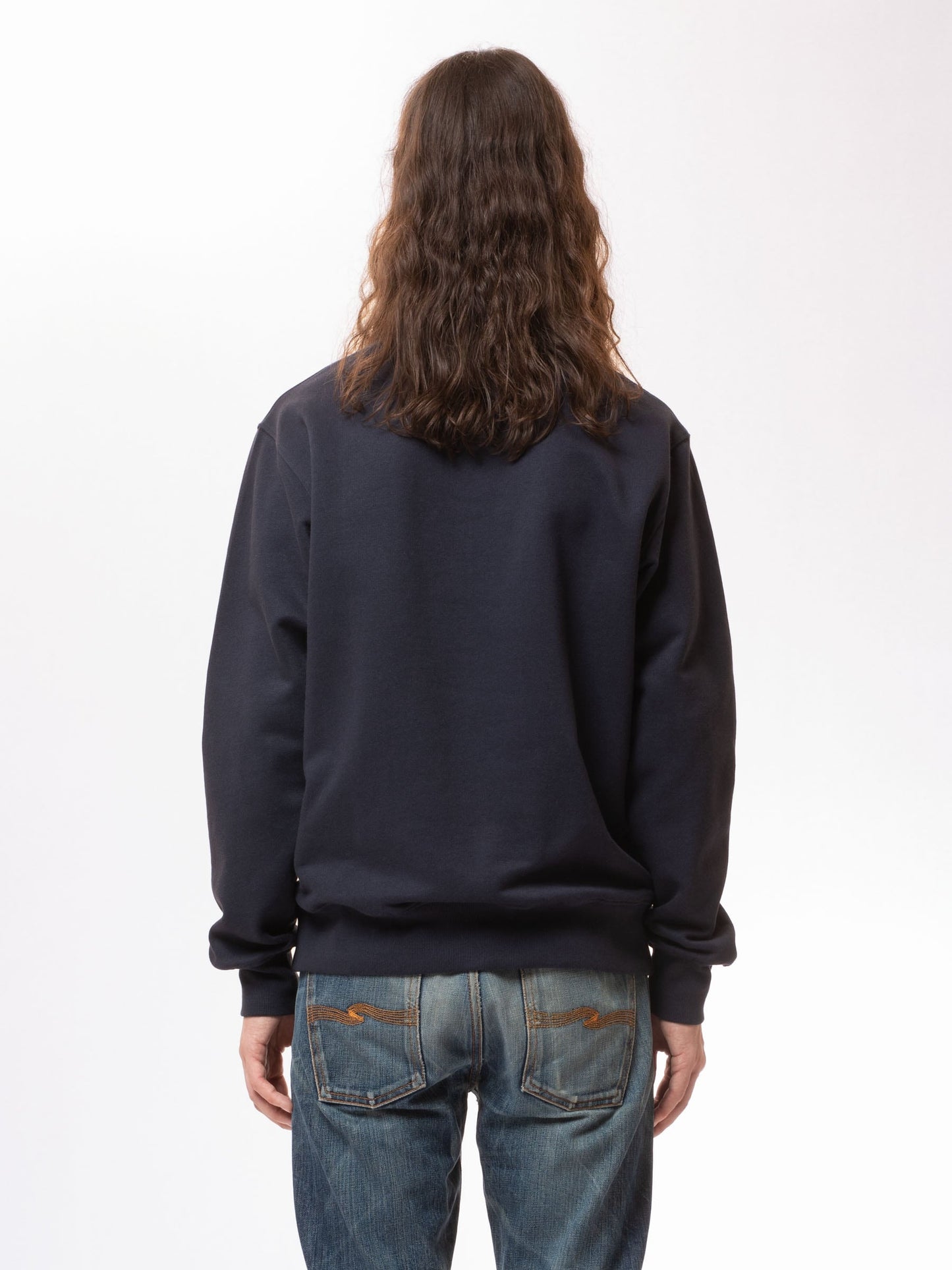 Sweat imprimé marine en coton bio - frasse sunshine ark navy