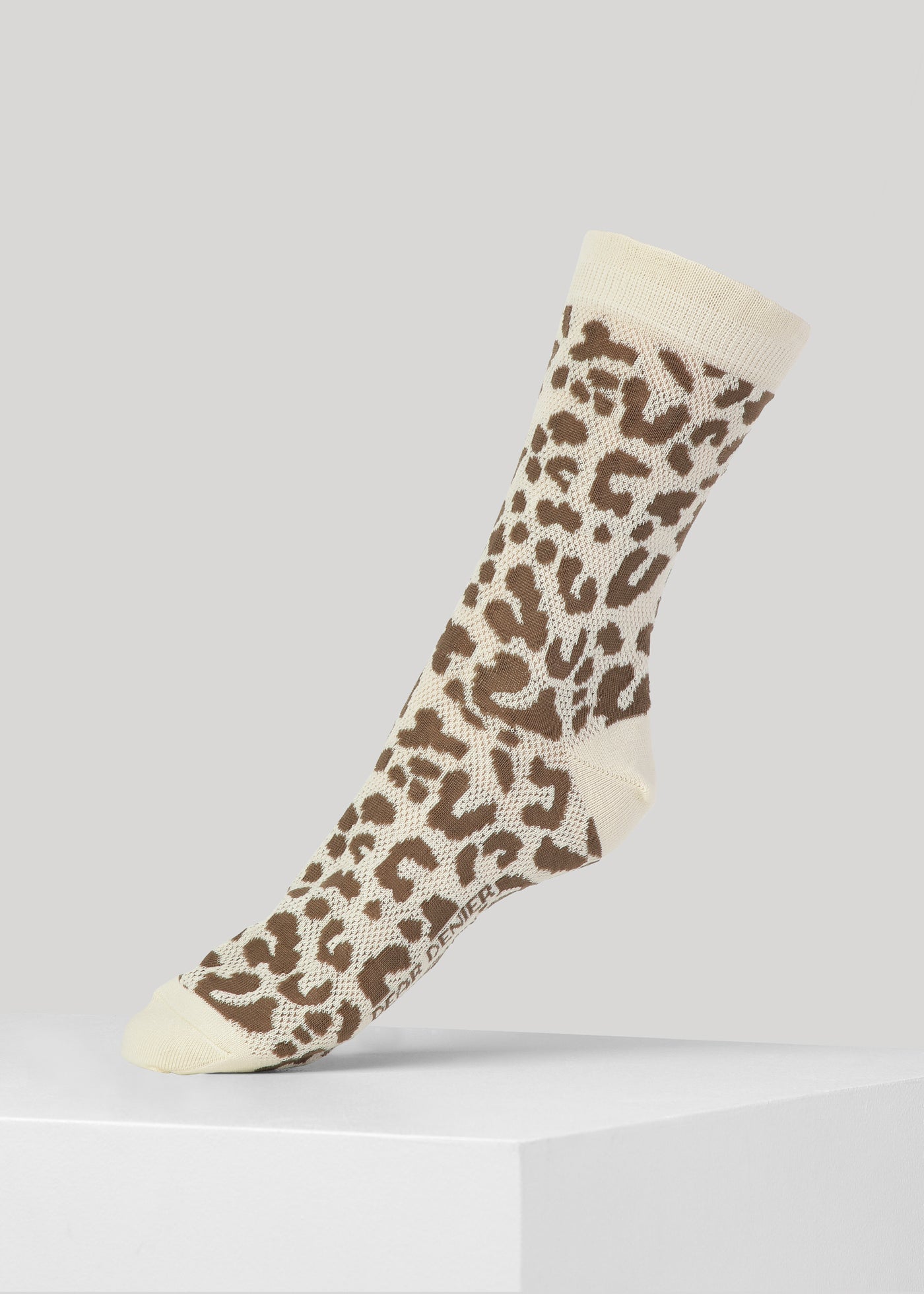 Chaussettes léopard en coton bio - freya leo knit