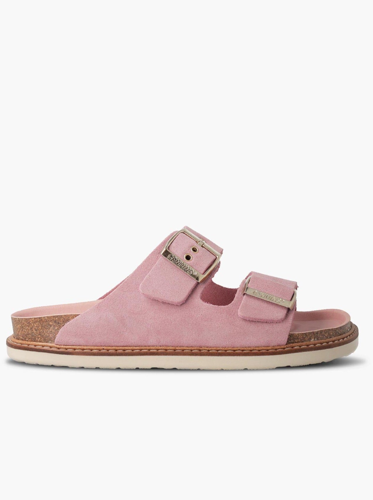 Sandales roses en cuir certifié - hawaii velour pink