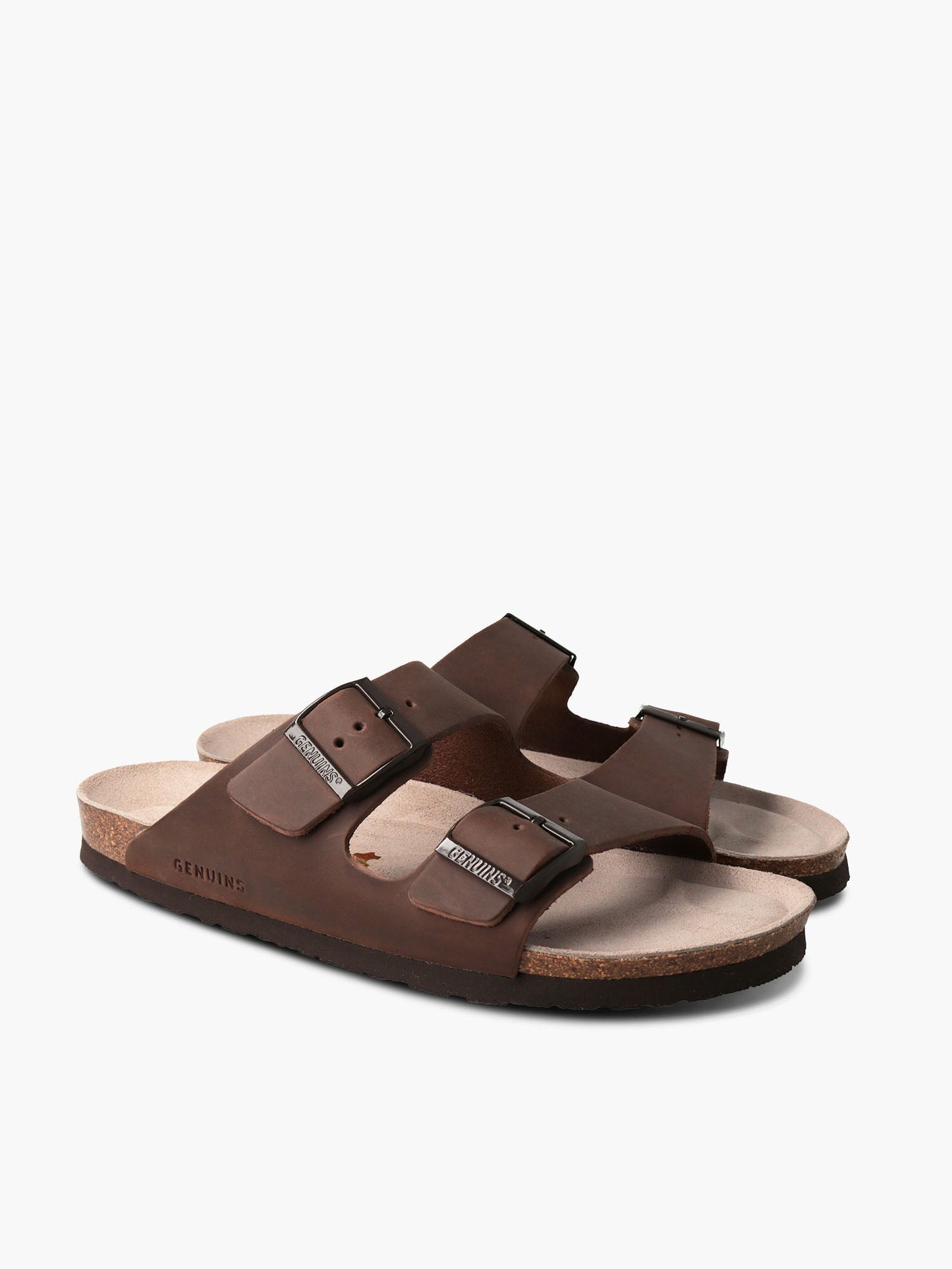 Sandales en cuir certifié | Marron "hawaii apure habana"
