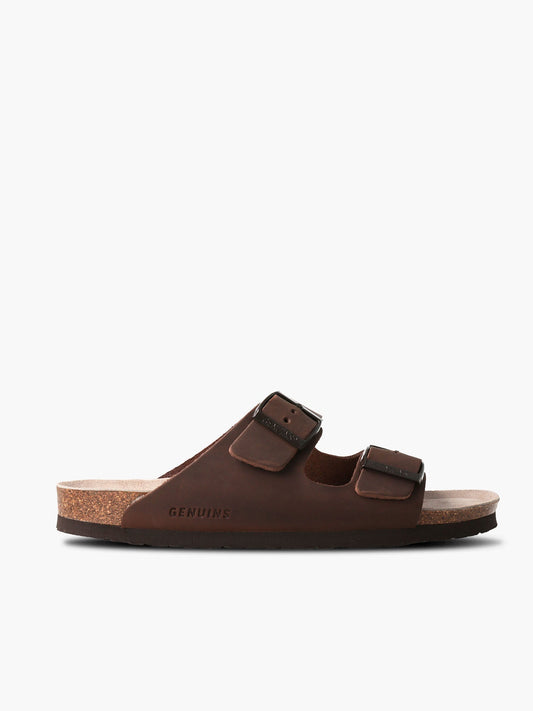 Sandales en cuir certifié | Marron "hawaii apure habana"