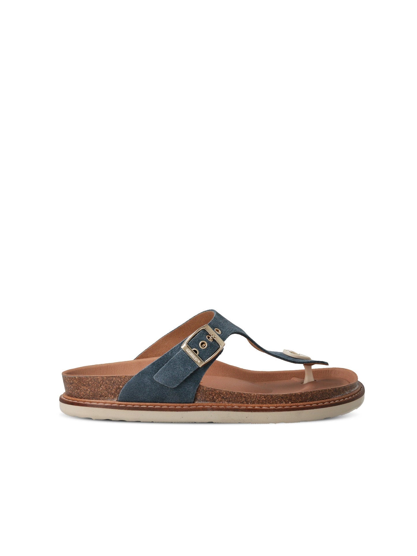 Sandales bleues en cuir certifié - rosas jeans