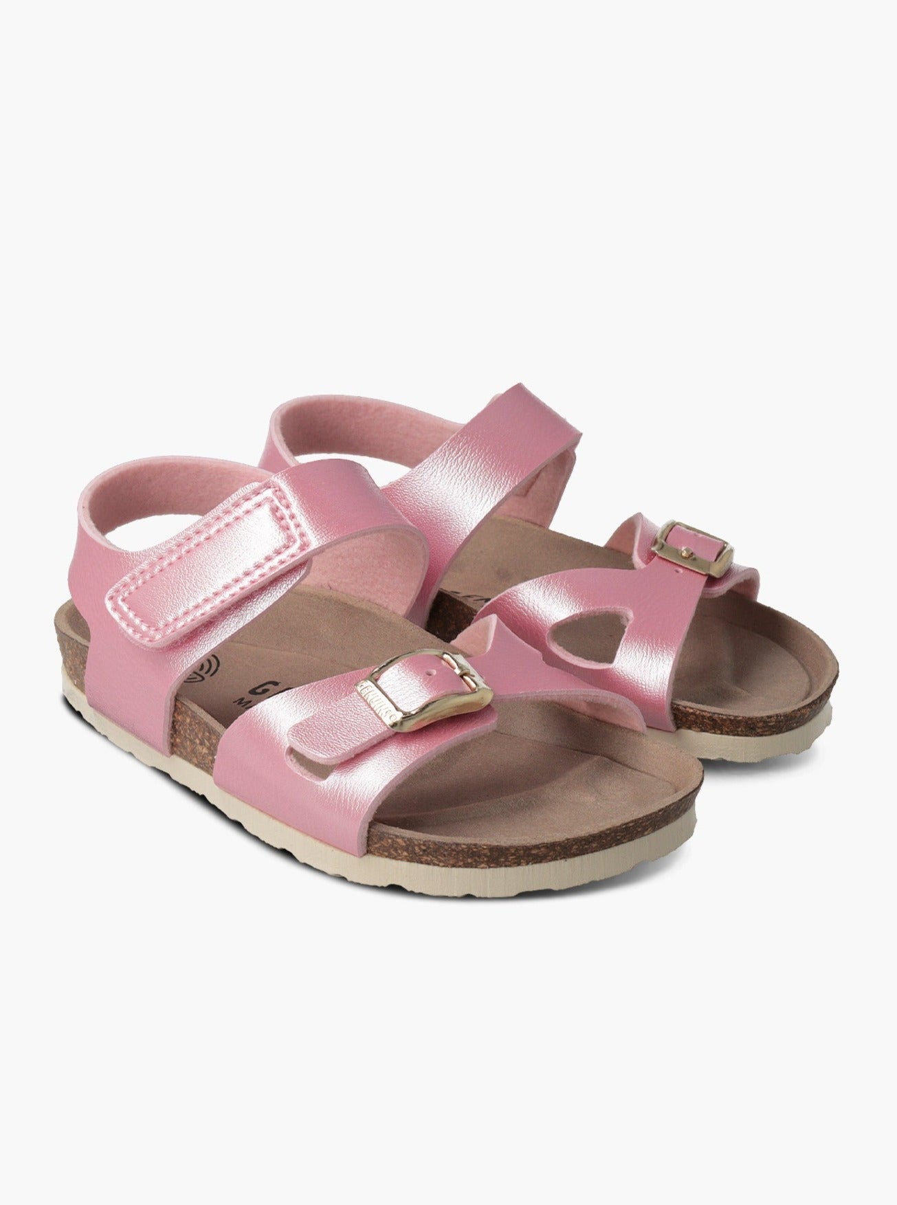 Sandales enfant roses en recyclé - melos