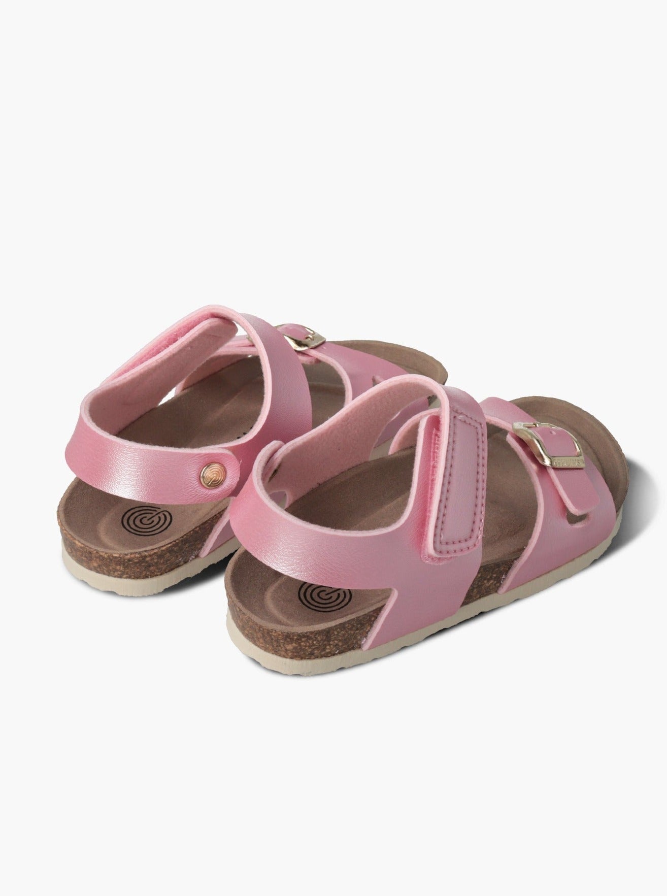Sandales enfant roses en recyclé - melos