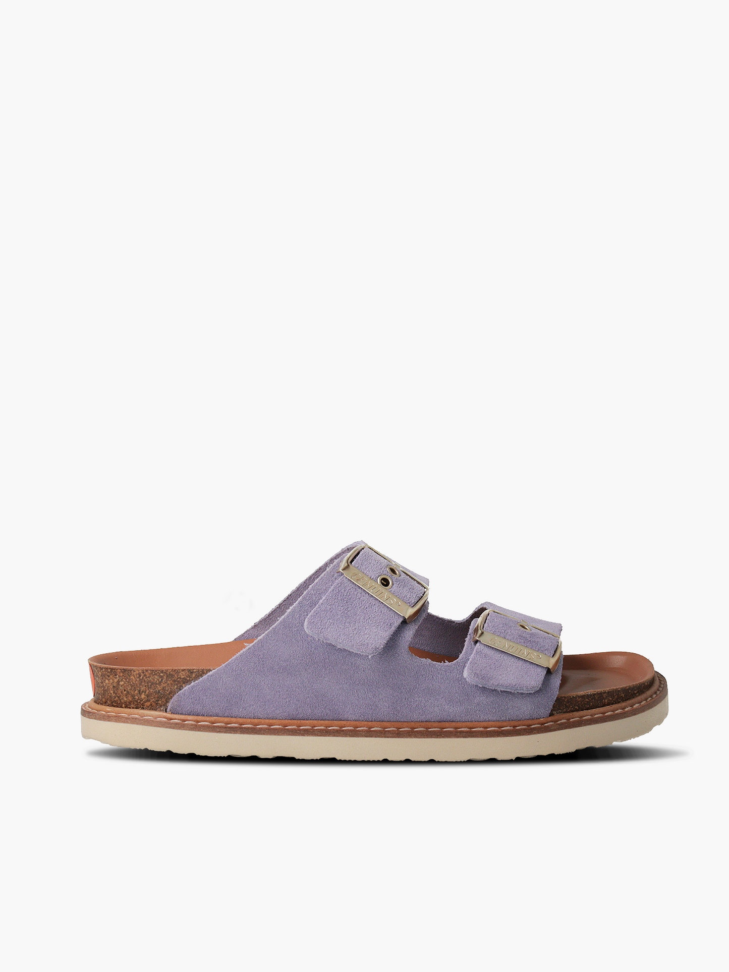 Sandales en cuir suède certifié | Lilas "hawaii velour lavender"