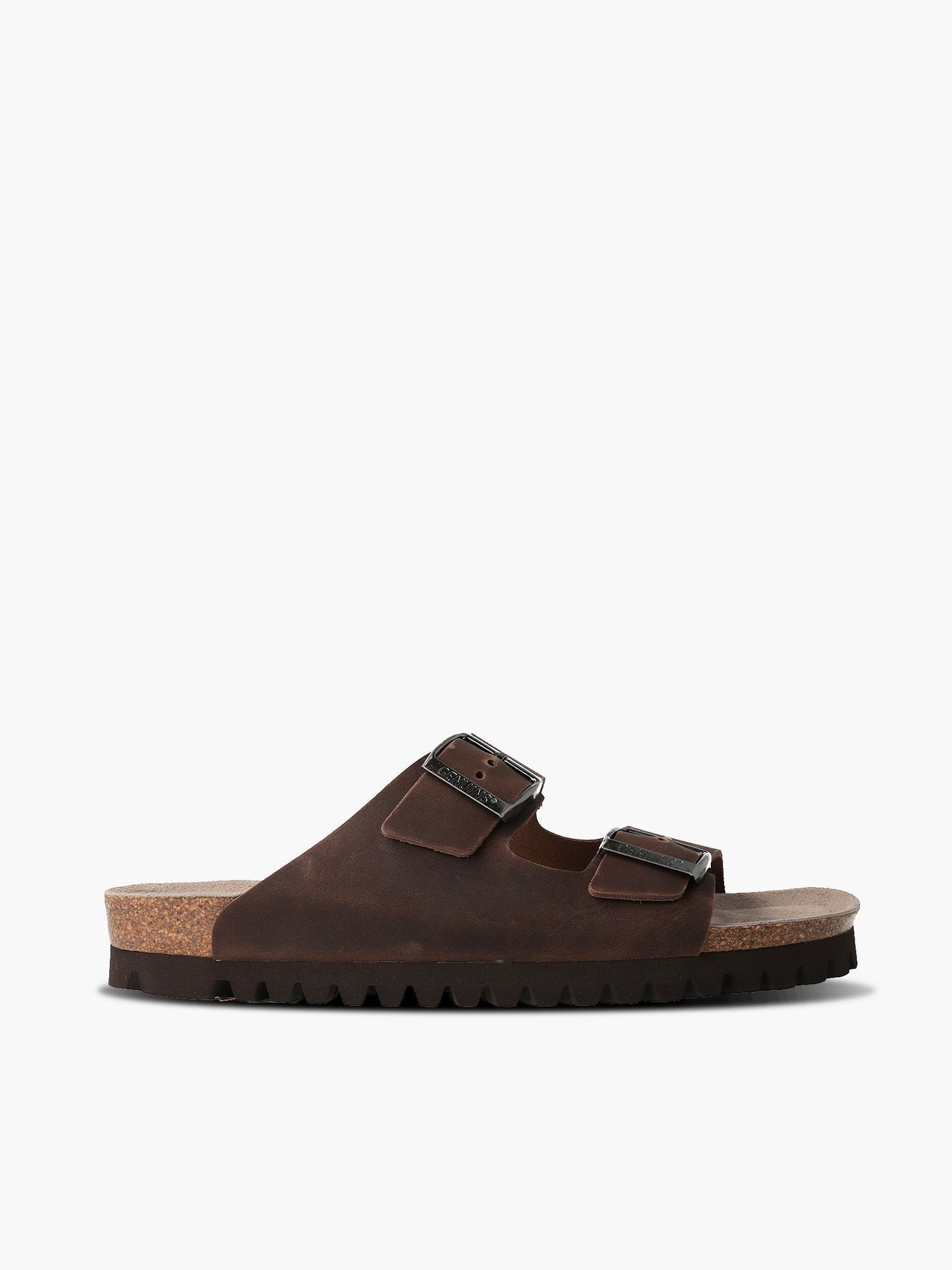 Sandales marron en cuir certifié - hawaii oiled habana