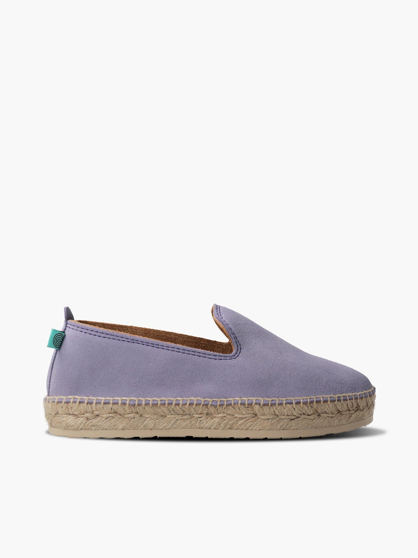 Espadrilles lilas en cuir certifié - sabina velours lavender