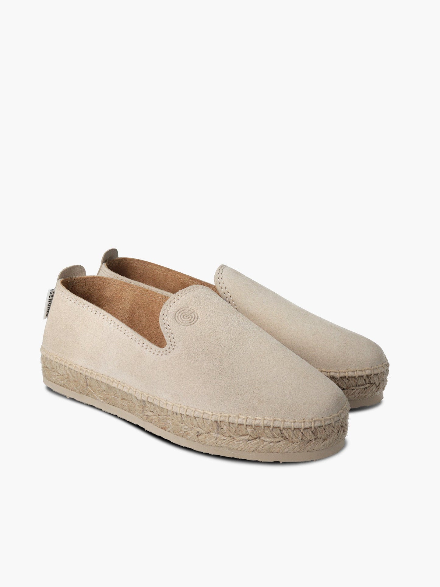 Espadrilles beige en cuir certifié - sabina velours sand
