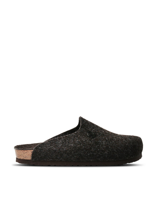 Chaussons sabots en matières recyclées | marron "helsinki monochrome brown"