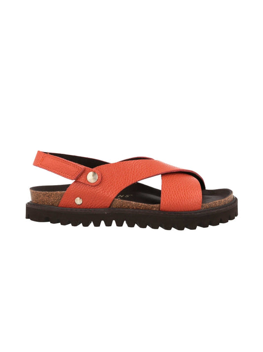 Sandales en cuir certifié | Orange 'fibonacci leather orange'
