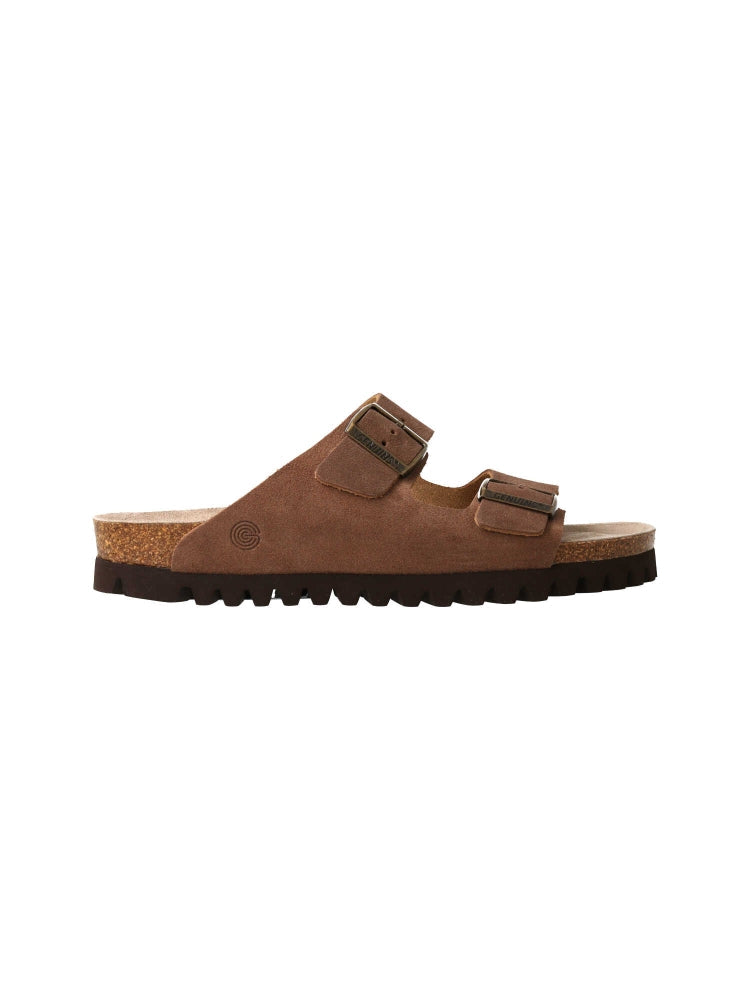 Sandales en cuir suède certifié | vert "hawaii velour terra"