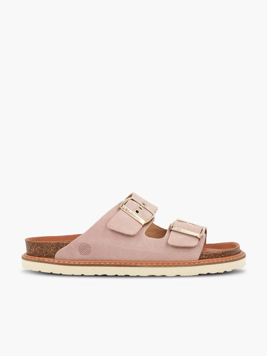 Sandales en cuir suède certifié | rose "hawaii velour rose"