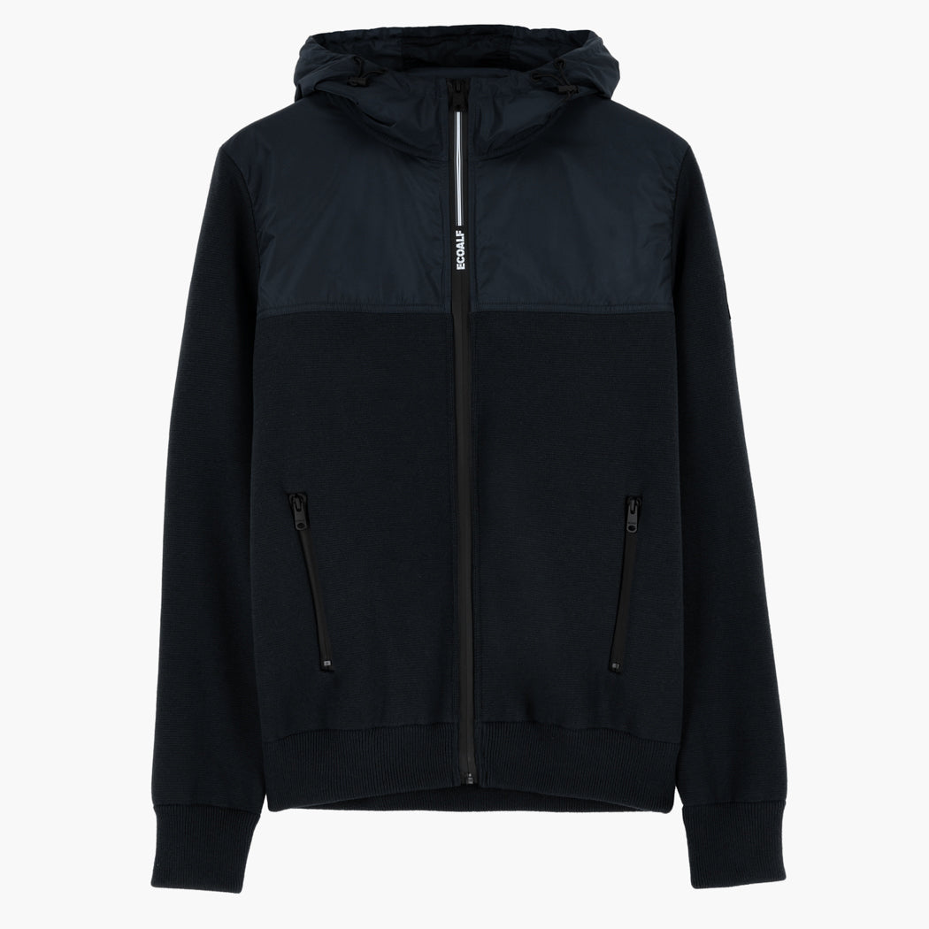 Veste bi-matière marine recyclée  - CHELSEA SWEATER