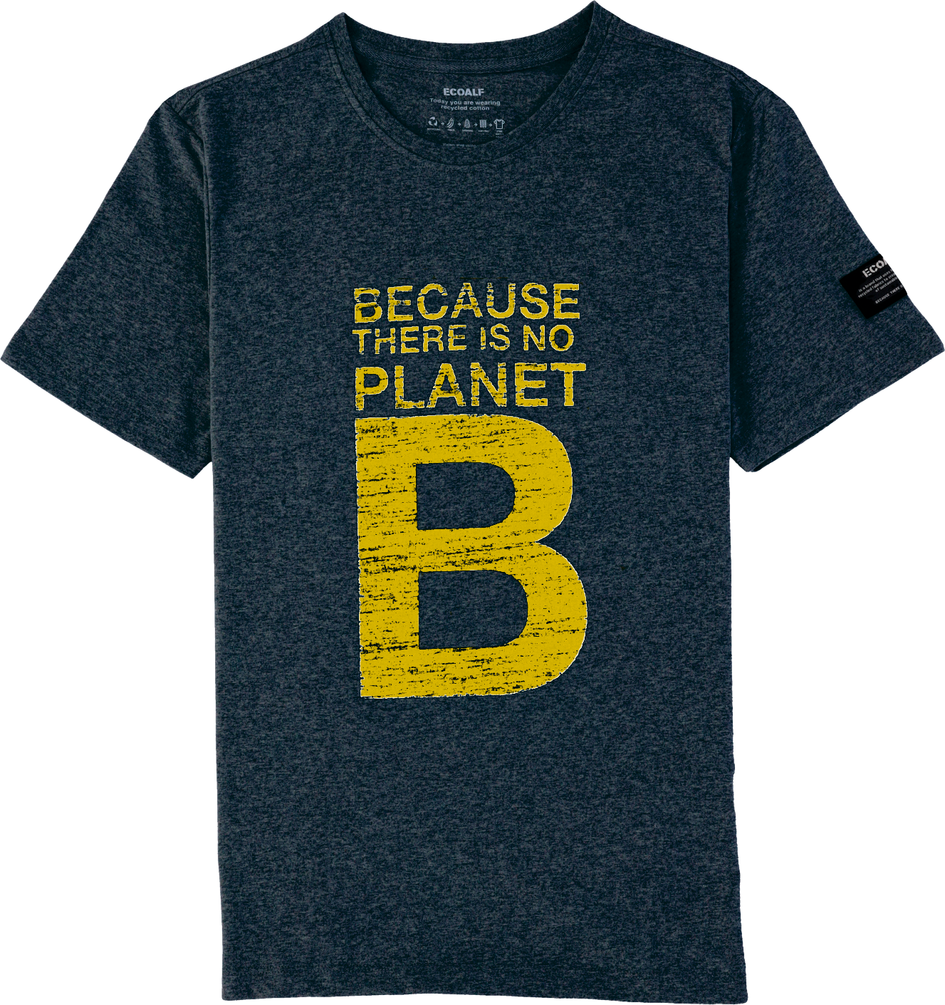 T-shirt marine à imprimés en coton bio - Nataal