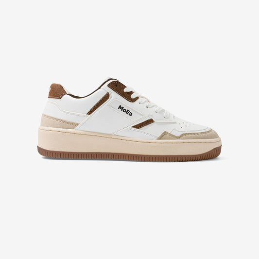 Baskets vegan | multicolor "gen1 - coco white & brown suede"