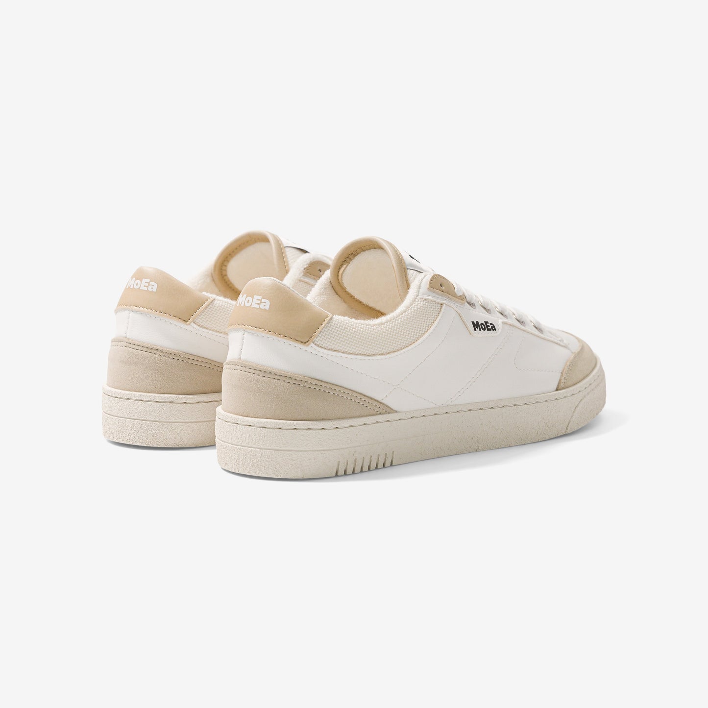 Baskets vegan en matière végétale | beige "gen3 corn white & beige"